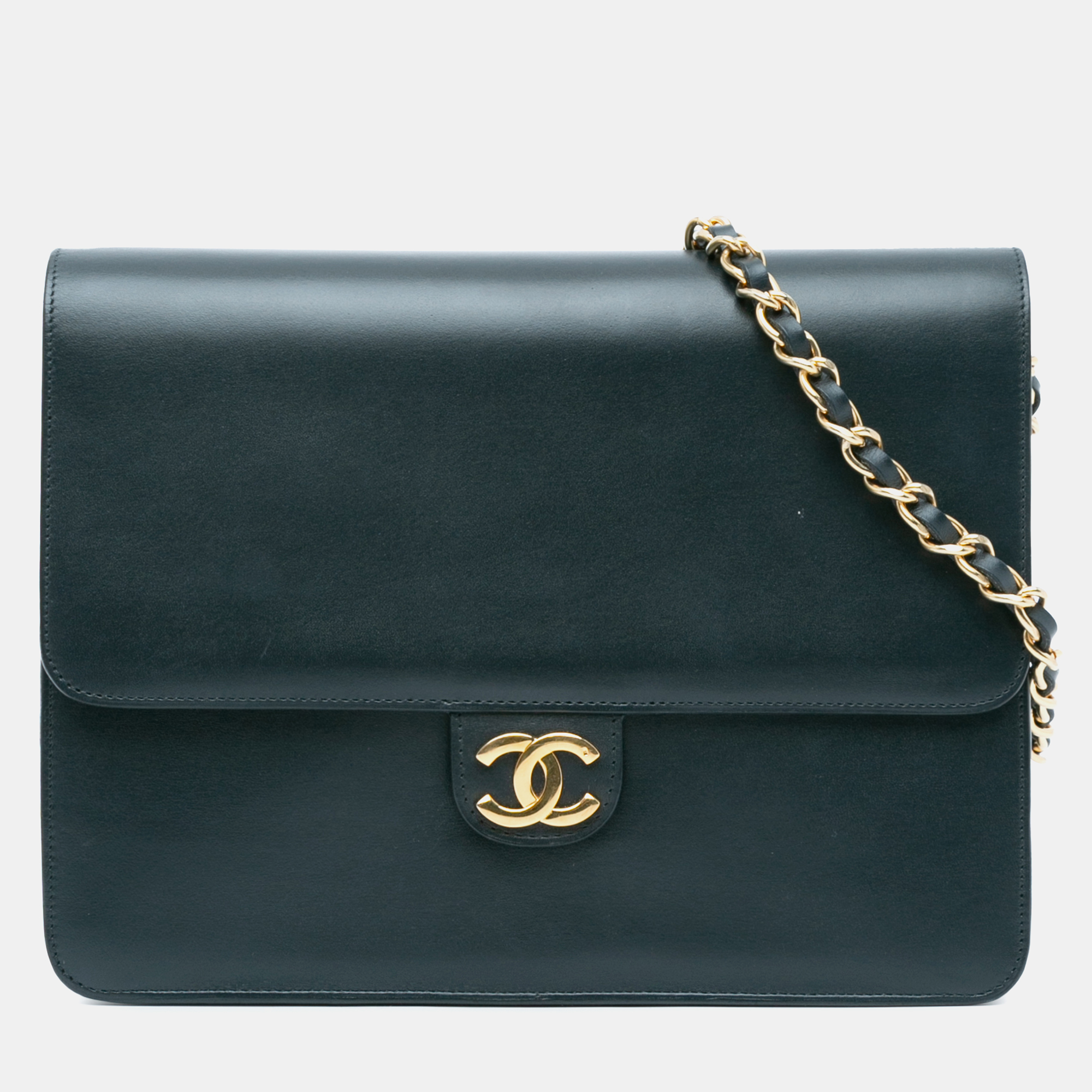 

Chanel CC Calfskin Single Flap, Blue