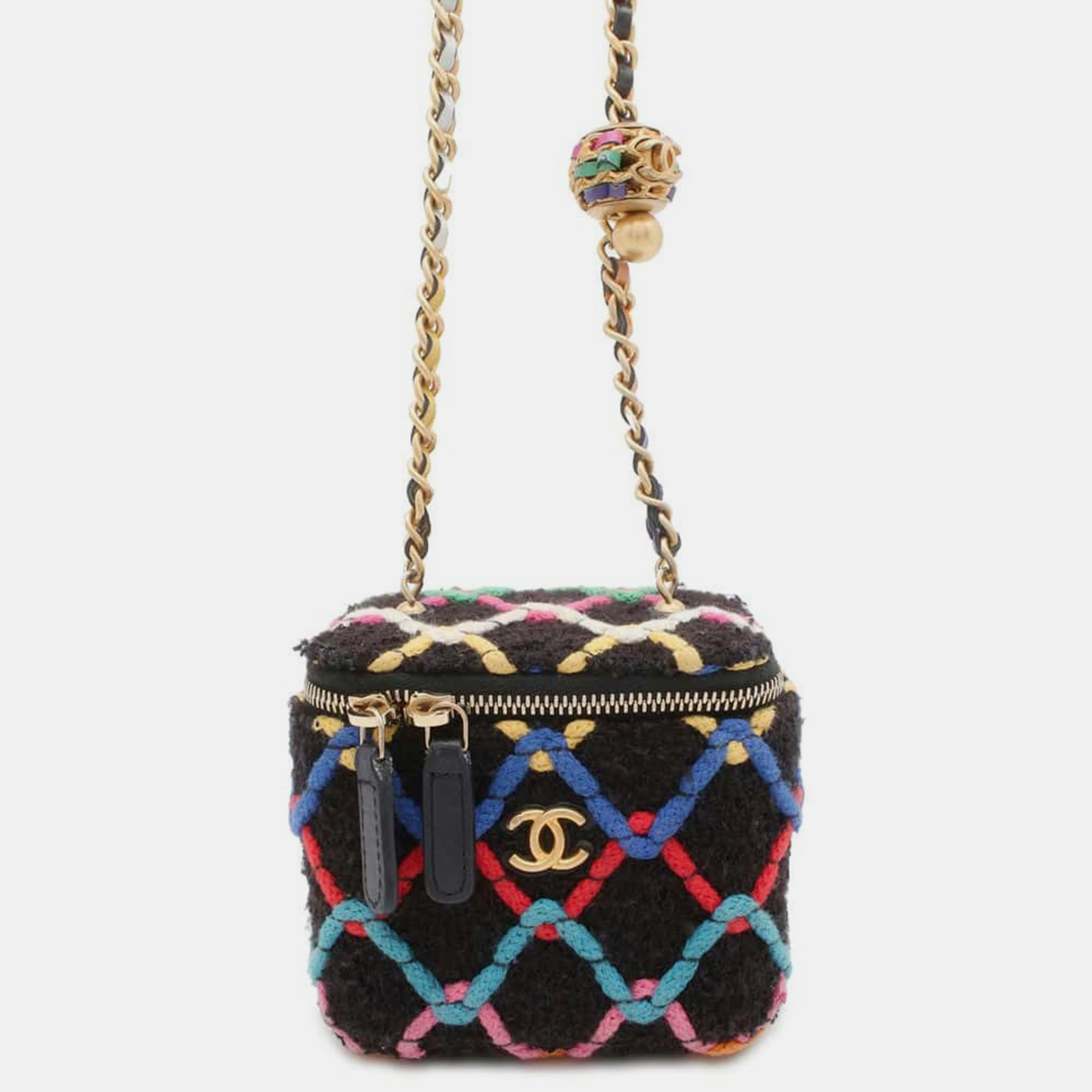 

Chanel Multicolor Tweed Vanity Case