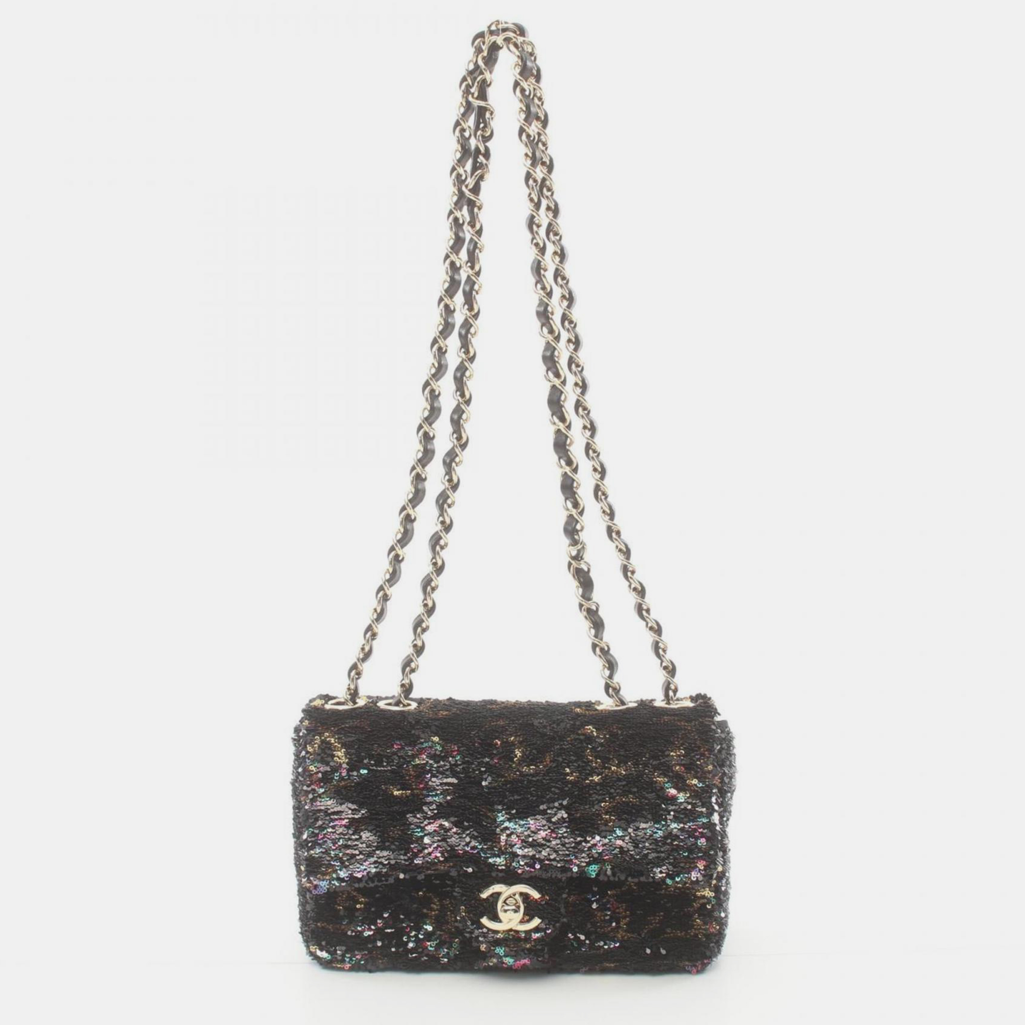 

Chanel Coco Mark Lambskin Black Multicolor Shoulder Bag