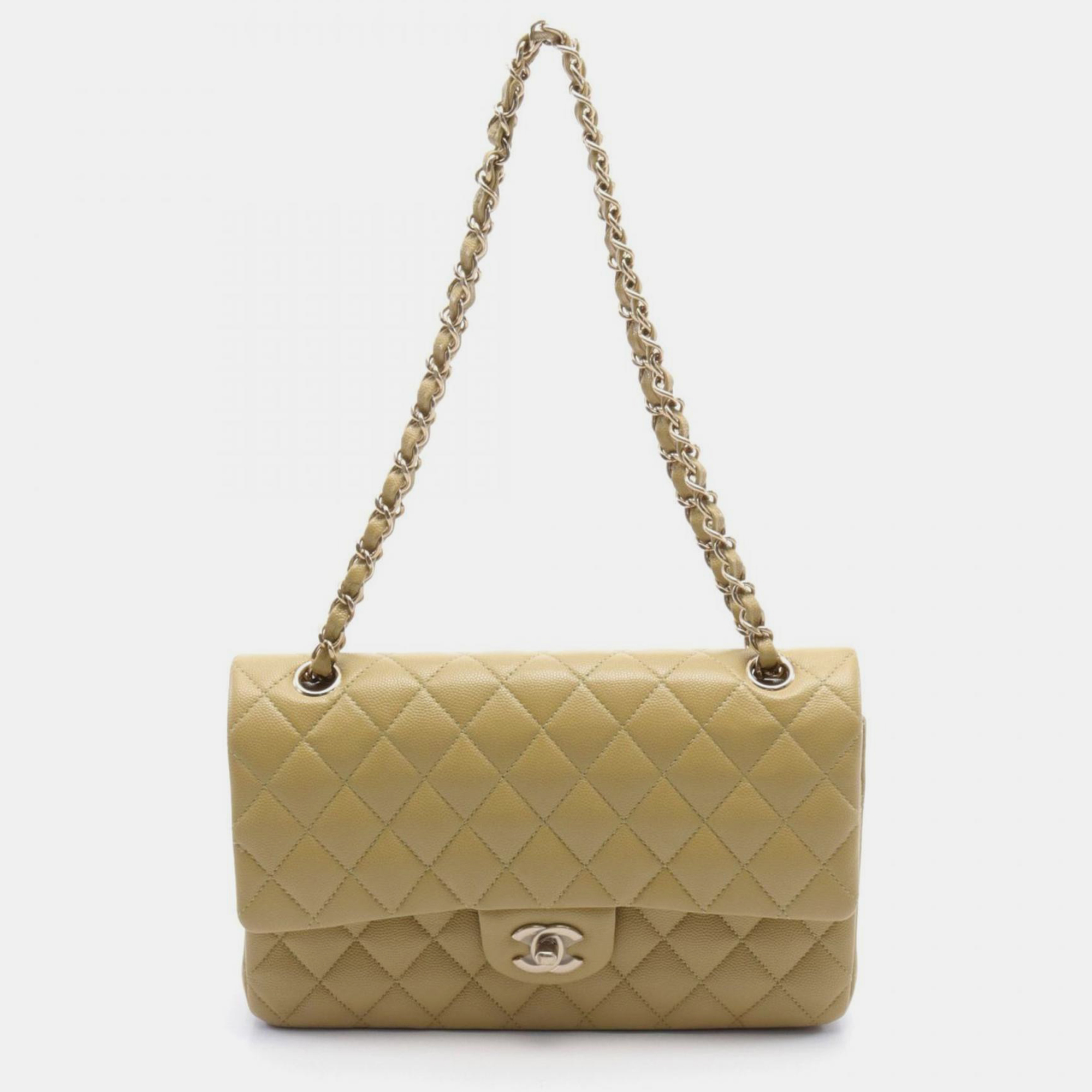 

Chanel Matelasse W-Flap Caviar Skin (Grained Calf) Brown Shoulder Bag