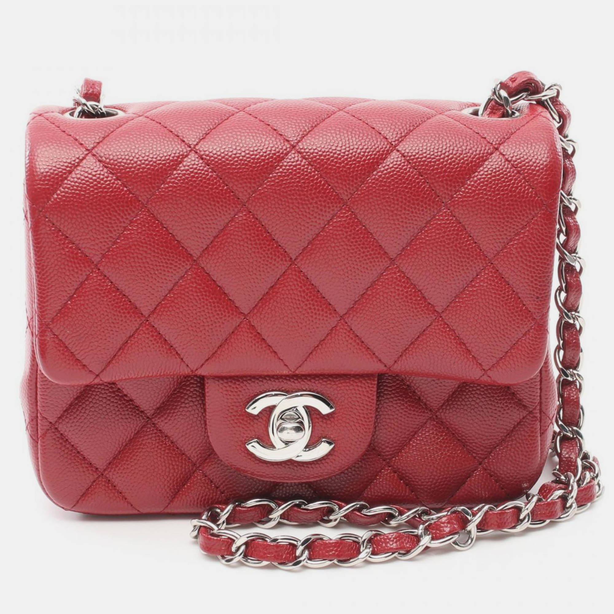 

Chanel Matelasse Caviar Skin (Grained Calf) Red Shoulder Bag