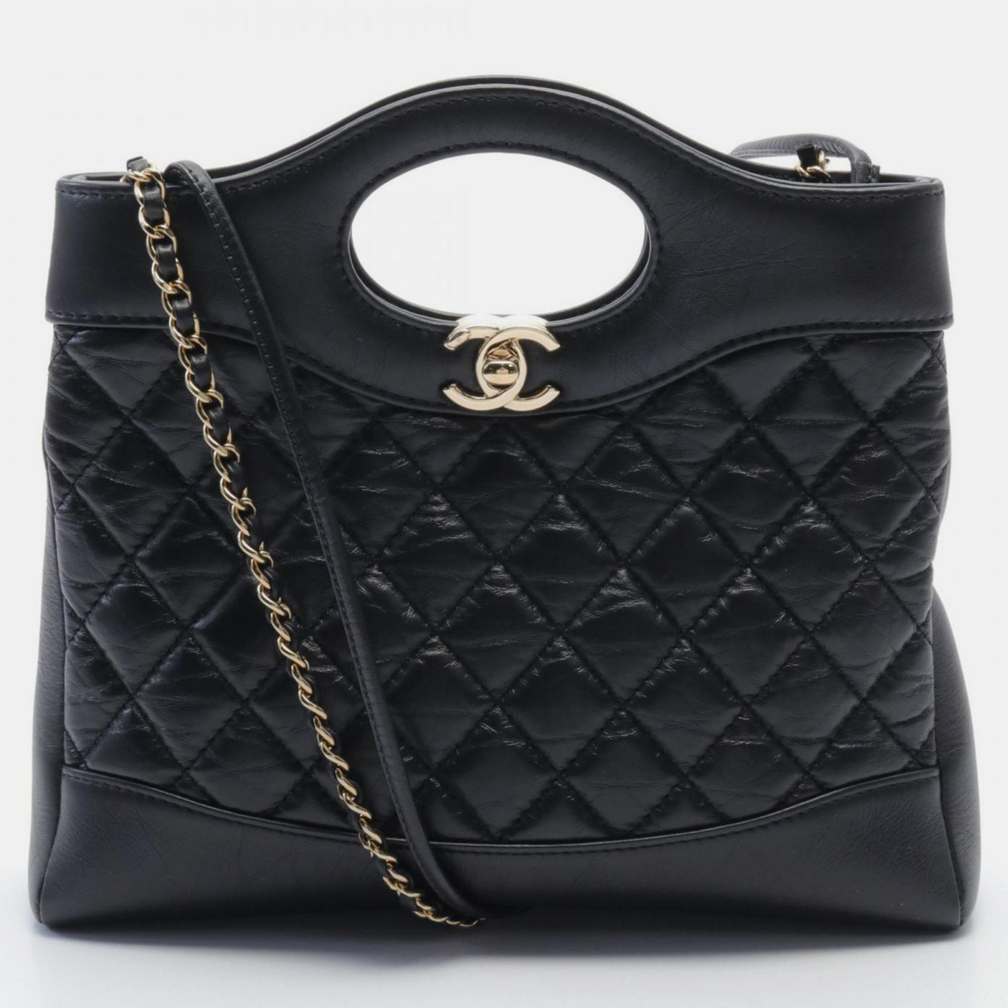 

Chanel Black Leather Chanel 31 Shoulder Bag
