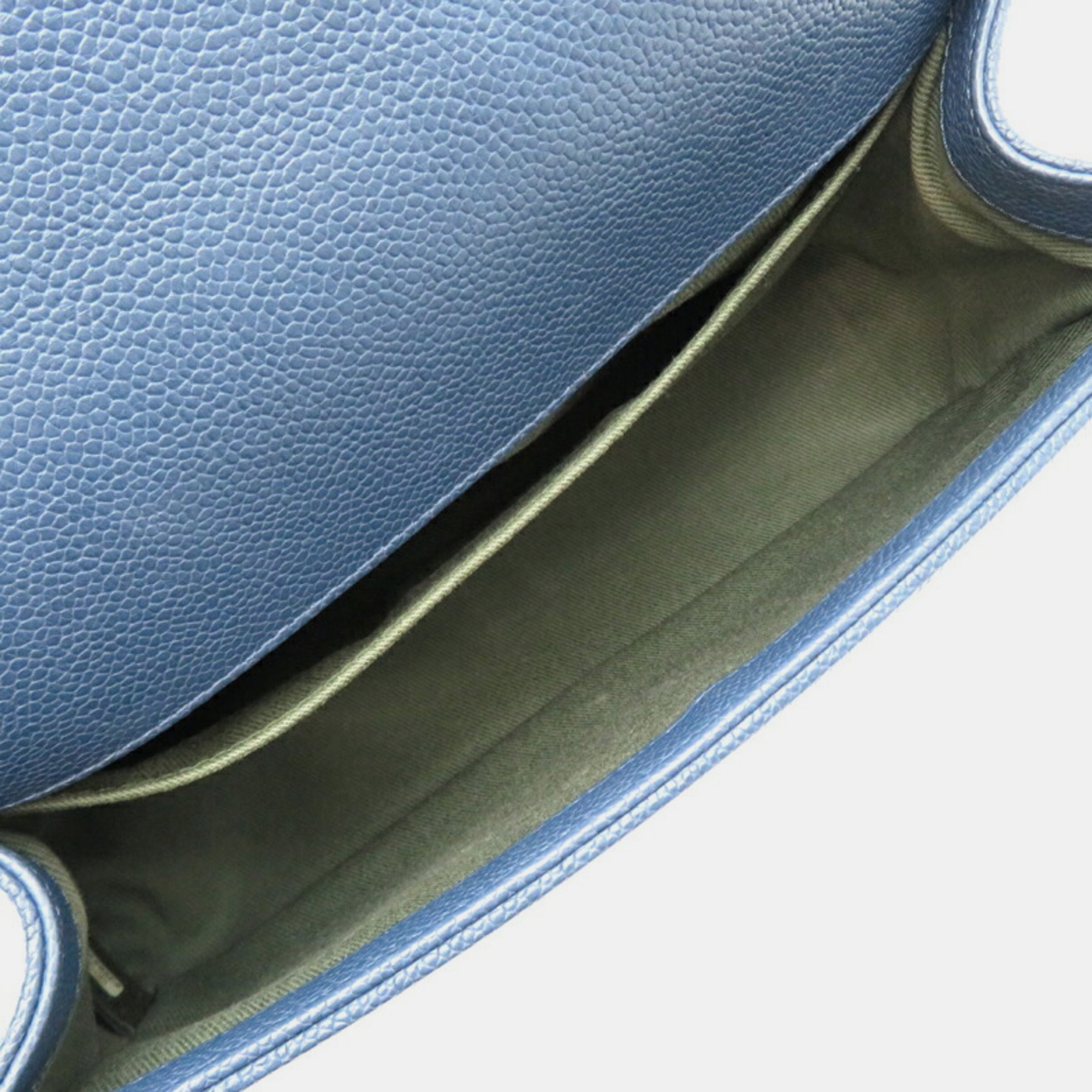 Chanel Blue Caviar Skin Boy 25 Chain Shoulder Bag 