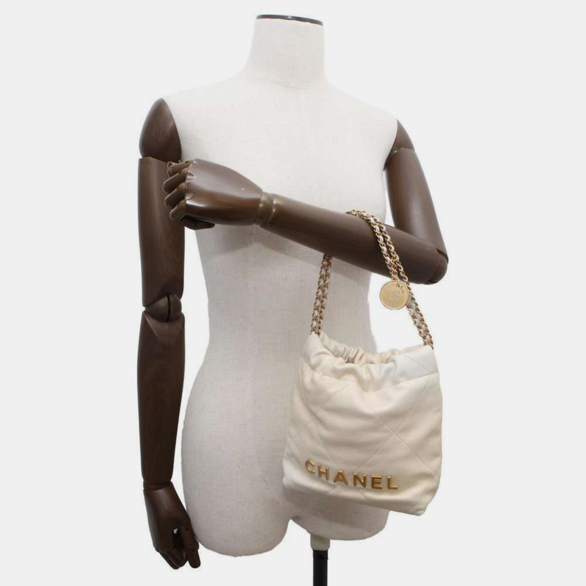 Chanel Leather Chanel 22 Coco Mark Shoulder Bag 
