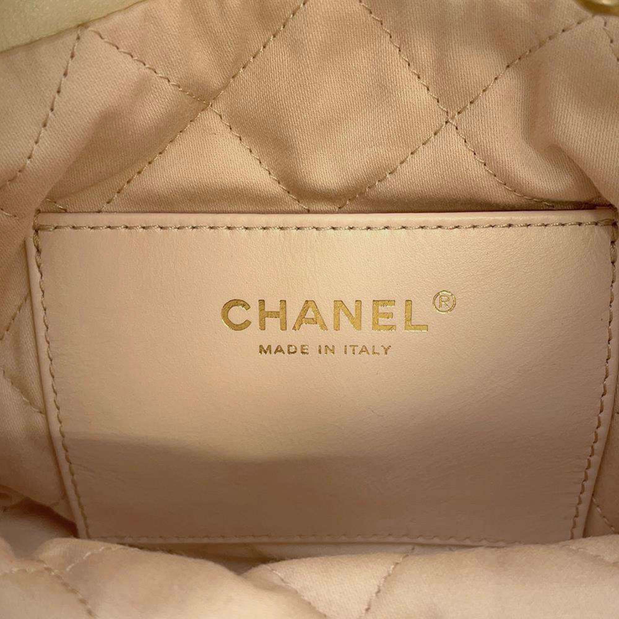 Chanel Leather Chanel 22 Coco Mark Shoulder Bag 