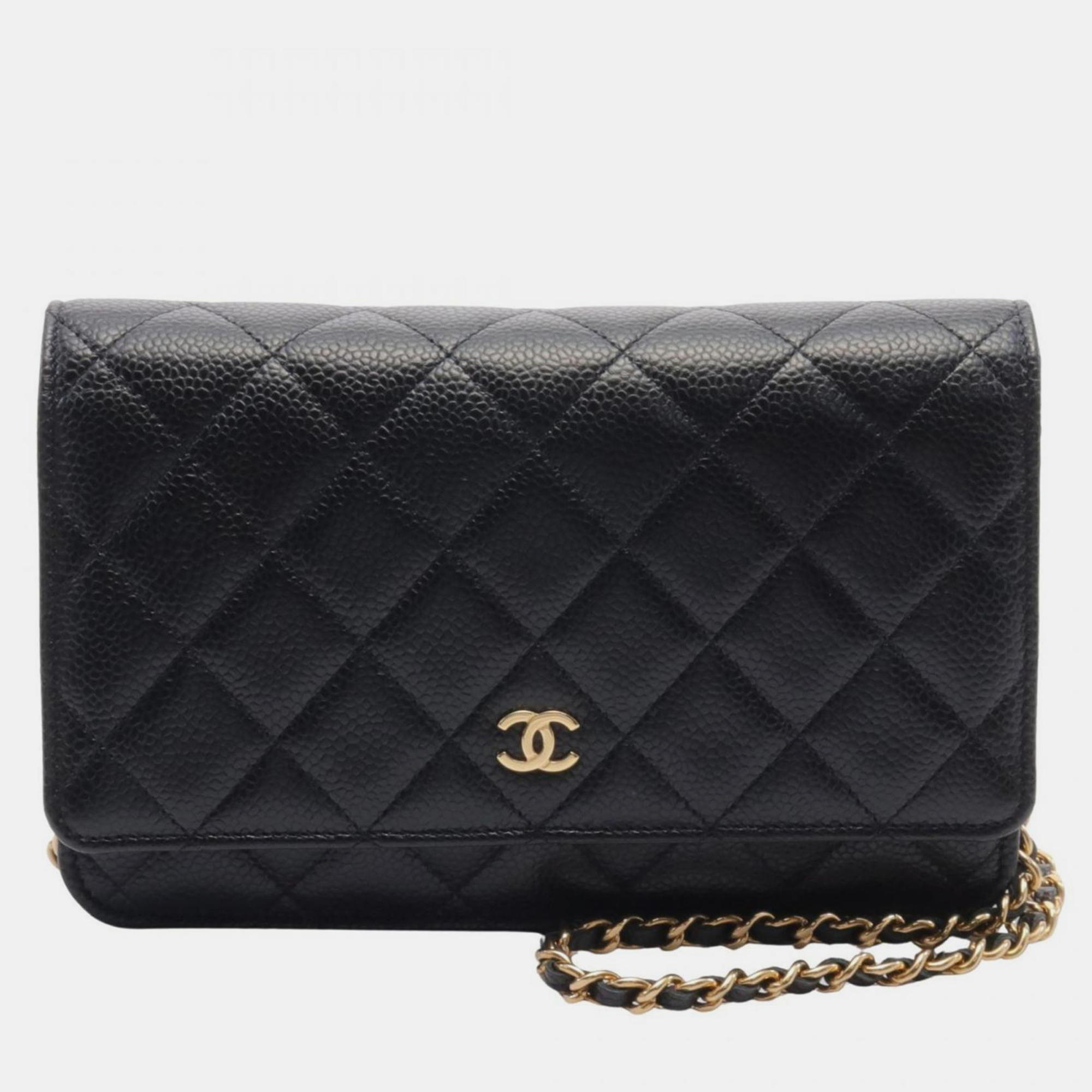 

Chanel Black Caviar Skin (Grained Calf) Matelasse Shoulder Bag