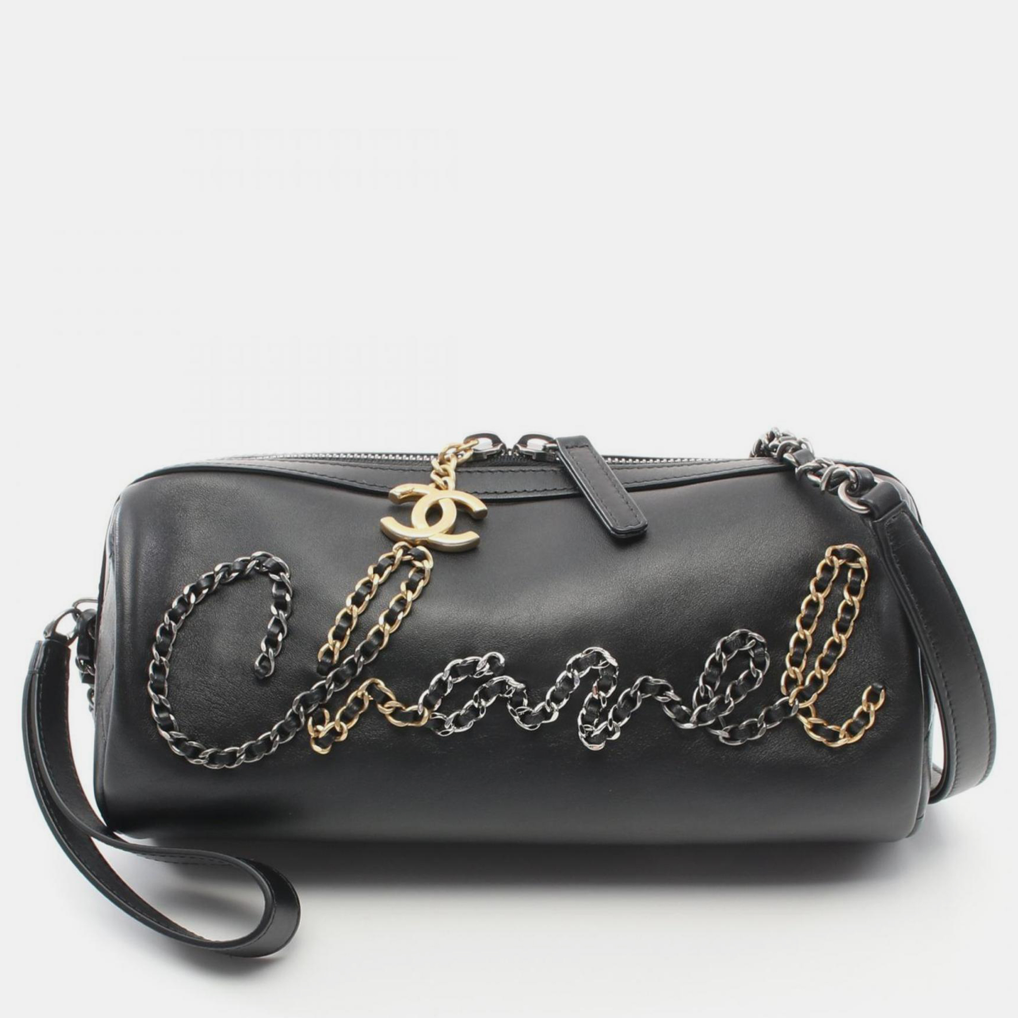 

Chanel Black Leather Shoulder Bag
