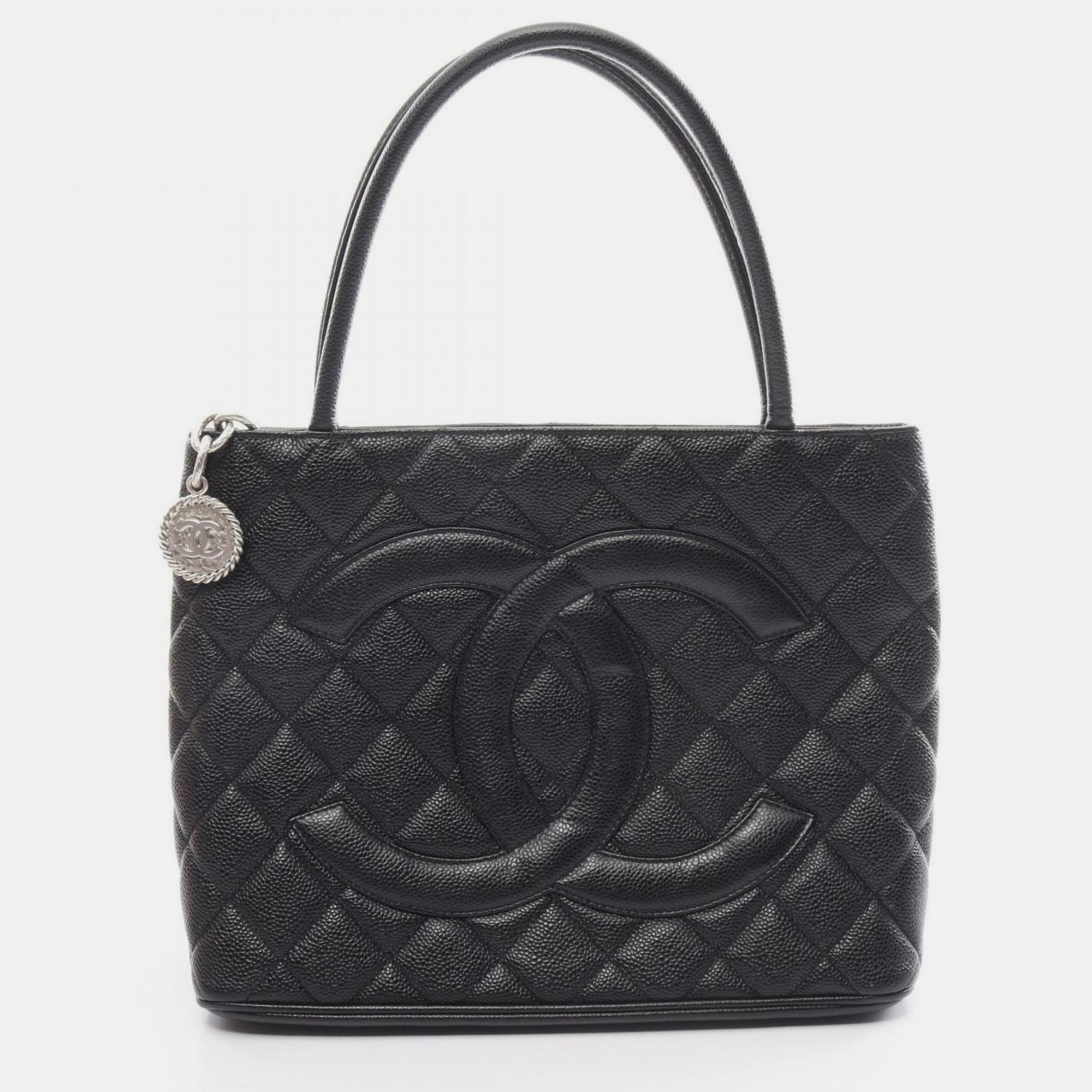 

Chanel Black Caviar Skin (Grained Calf) Reprint Tote Bag