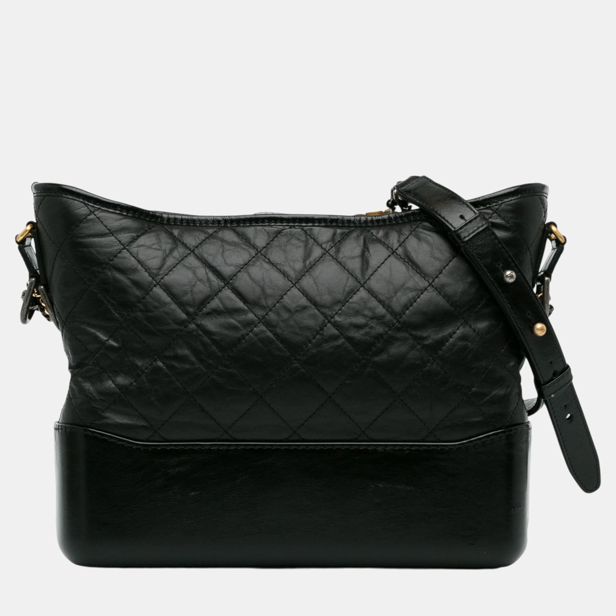 

Chanel Black Medium Lambskin Gabrielle Crossbody