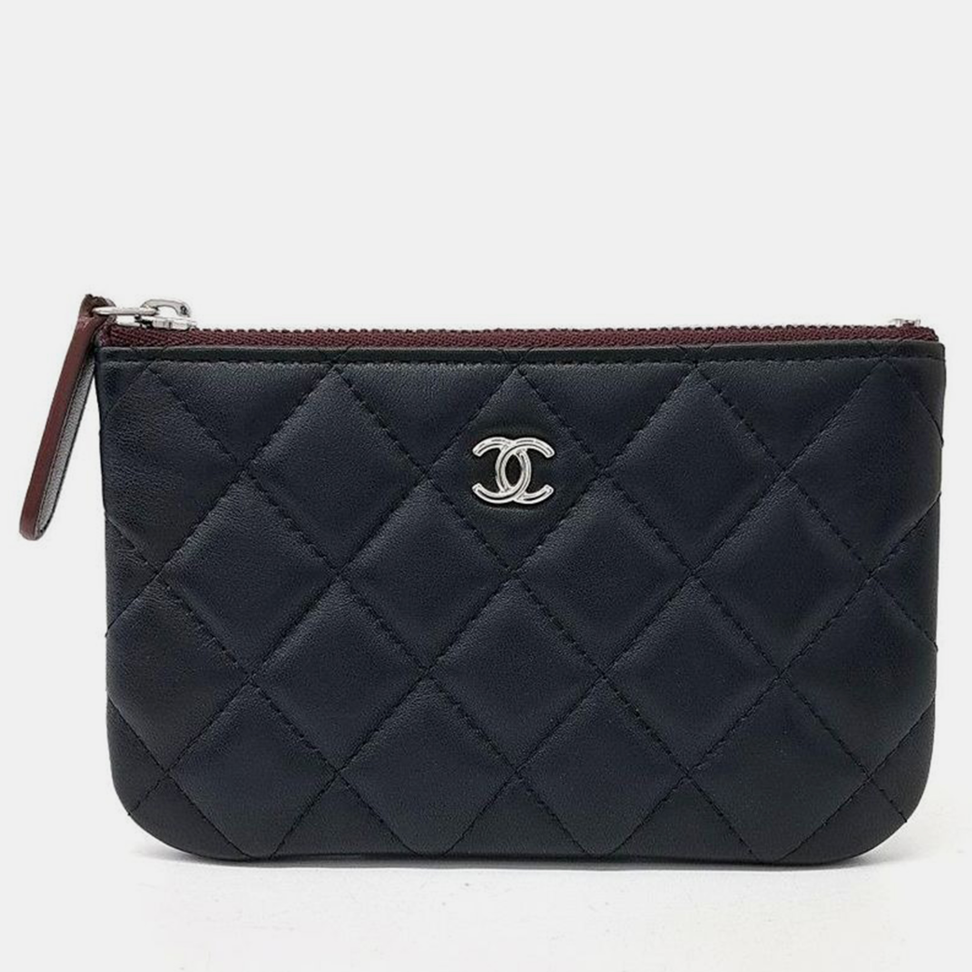 

Chanel lambskin mini pouch, Black