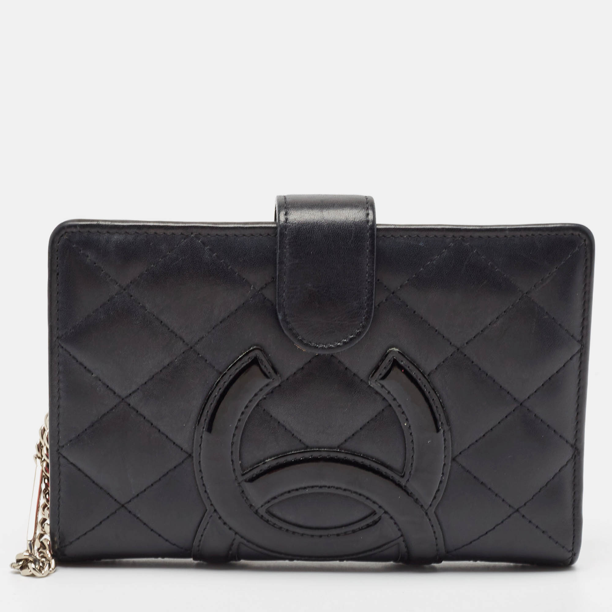 

Chanel Black Quilted Leather CC Cambon Compact Wallet