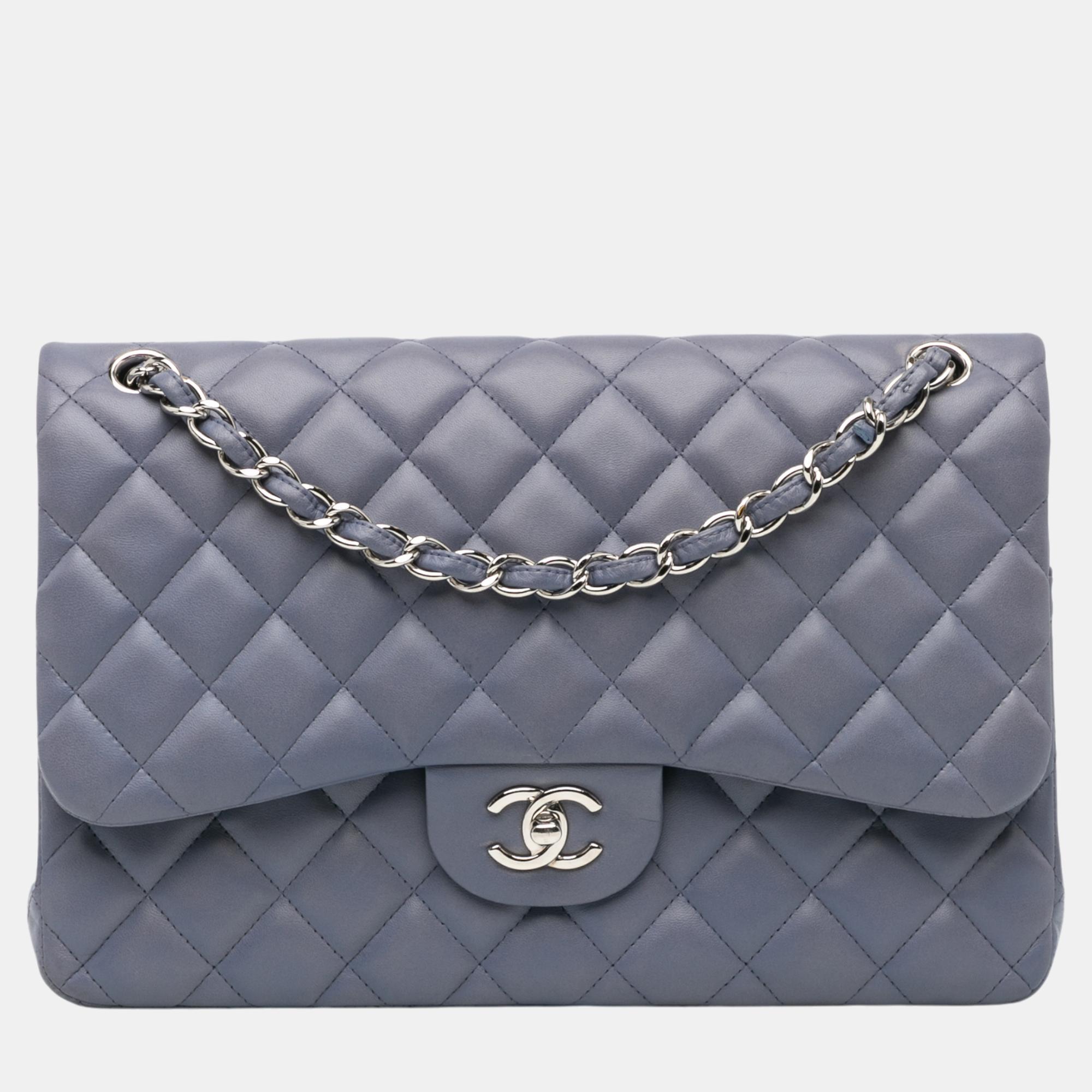 

Chanel Jumbo Classic Lambskin Double Flap, Purple