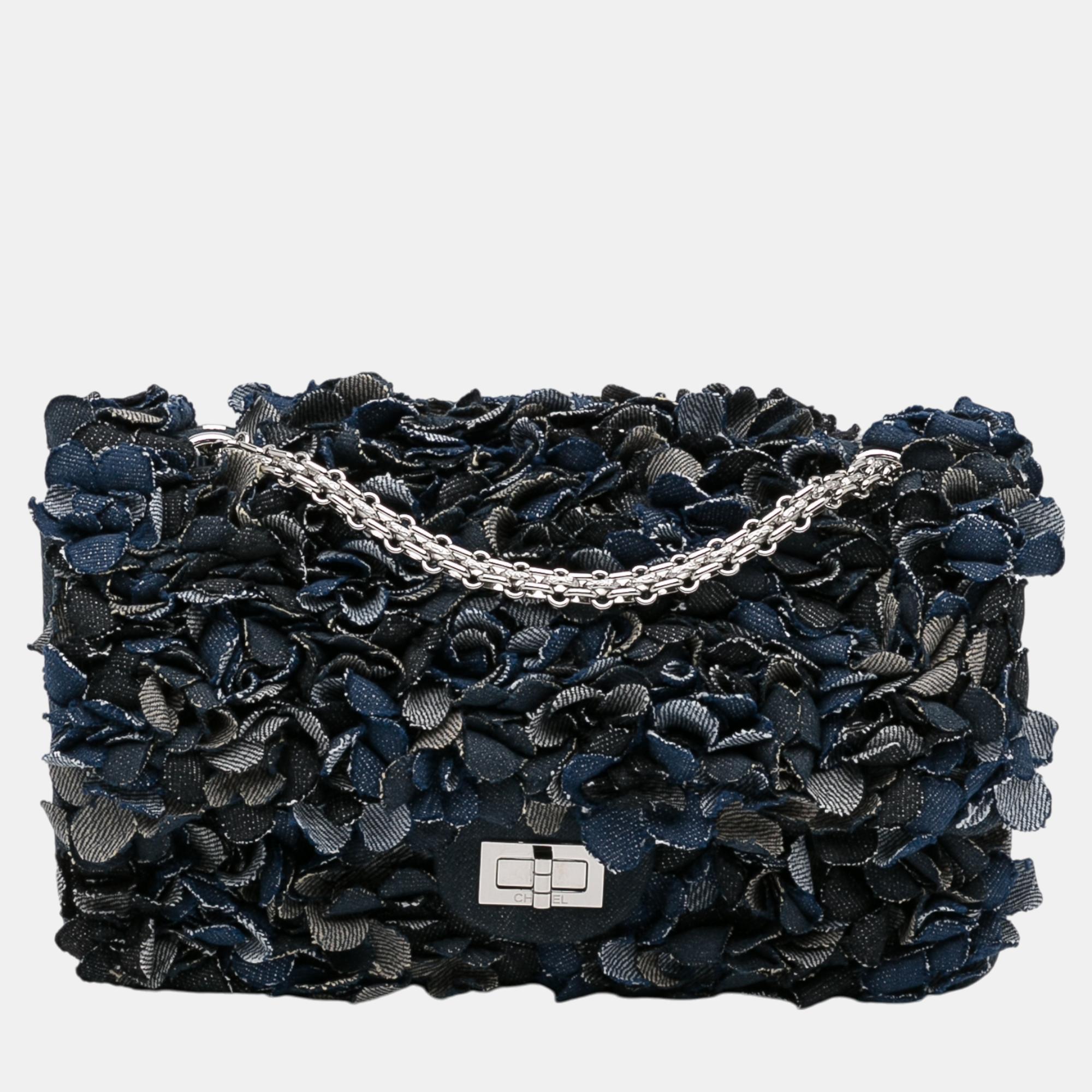 

Chanel Blue Reissue Camellia Denim Shoulder Bag