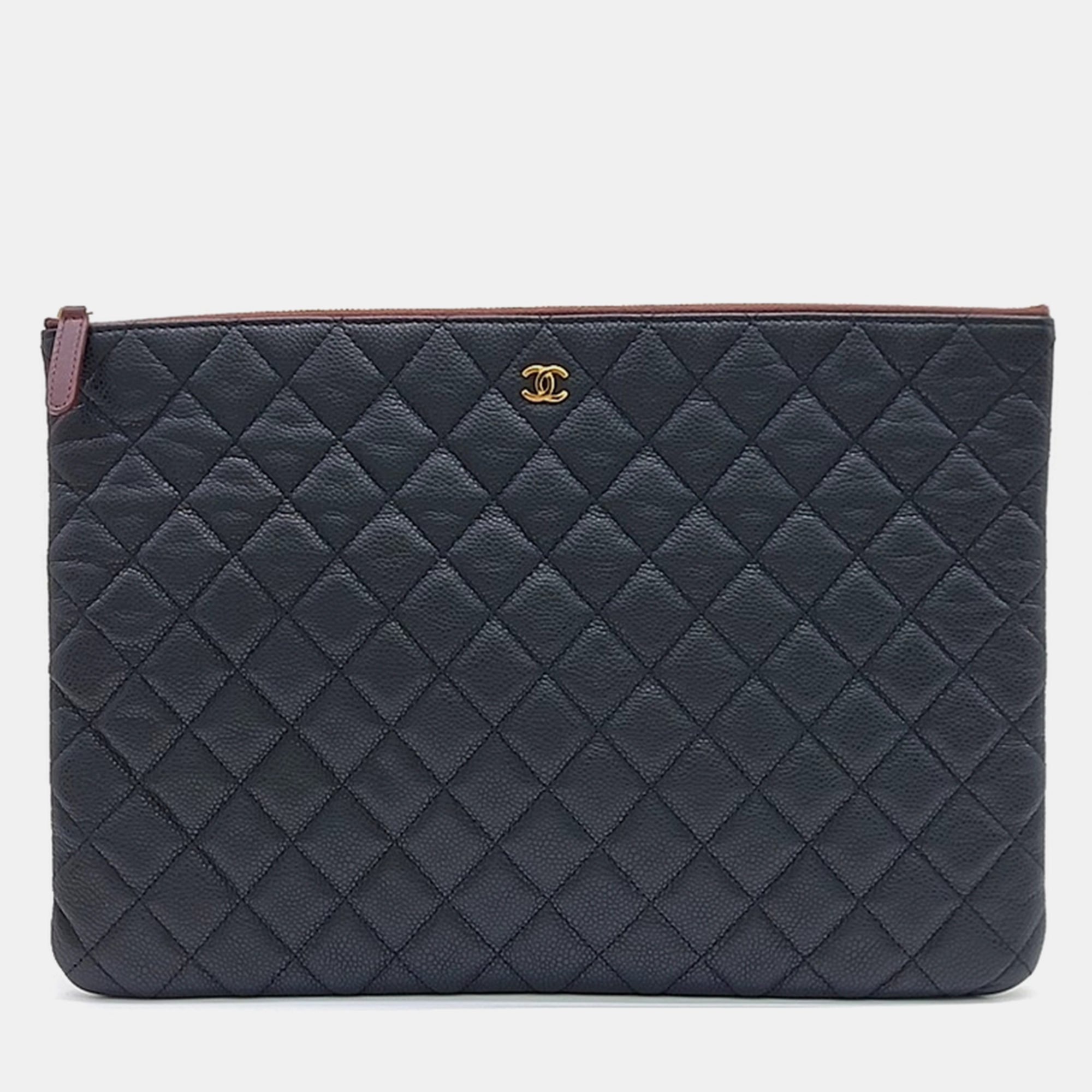 

Chanel Caviar Large Clutch, Black