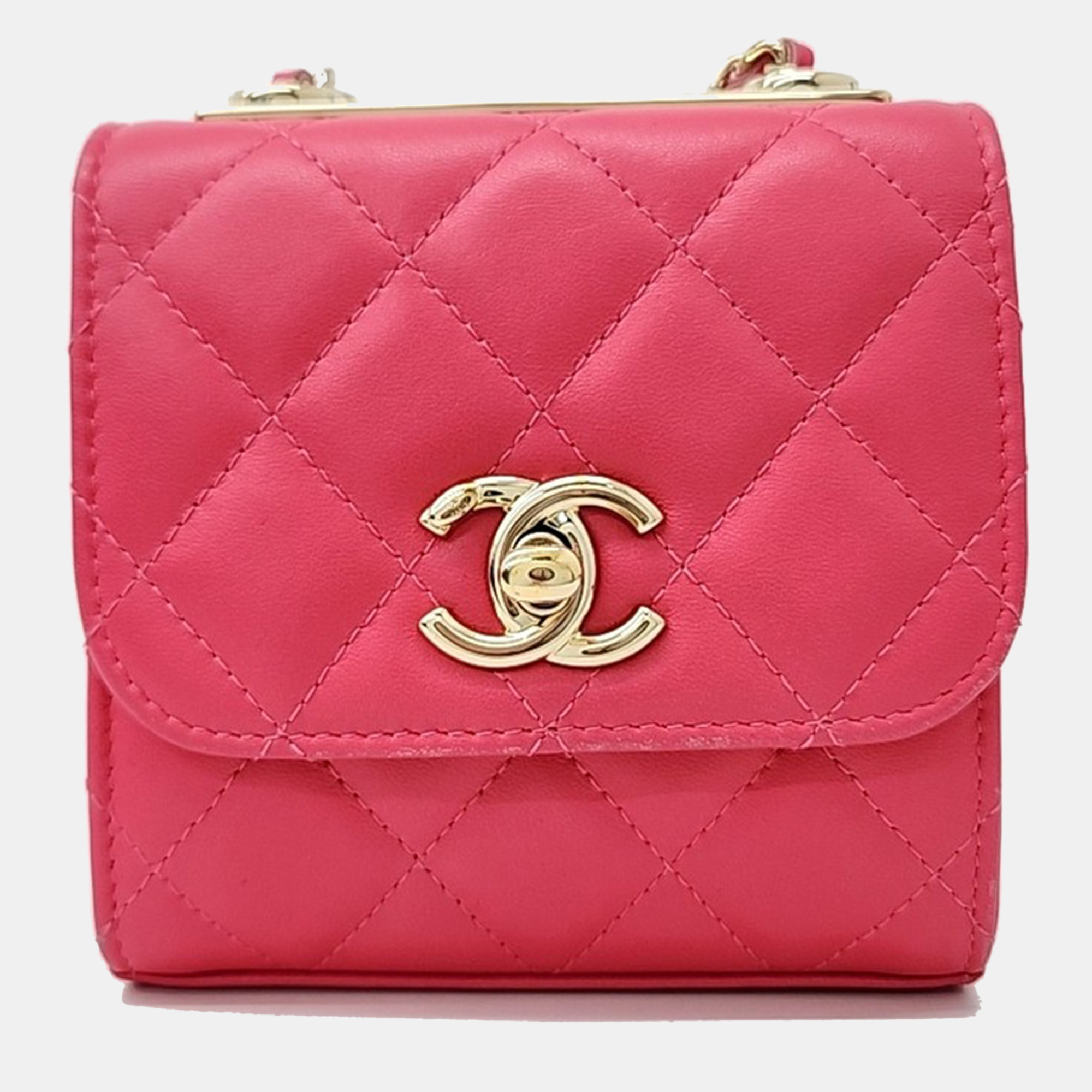 

Chanel Trendy CC Mini Crossbody Bag, Pink