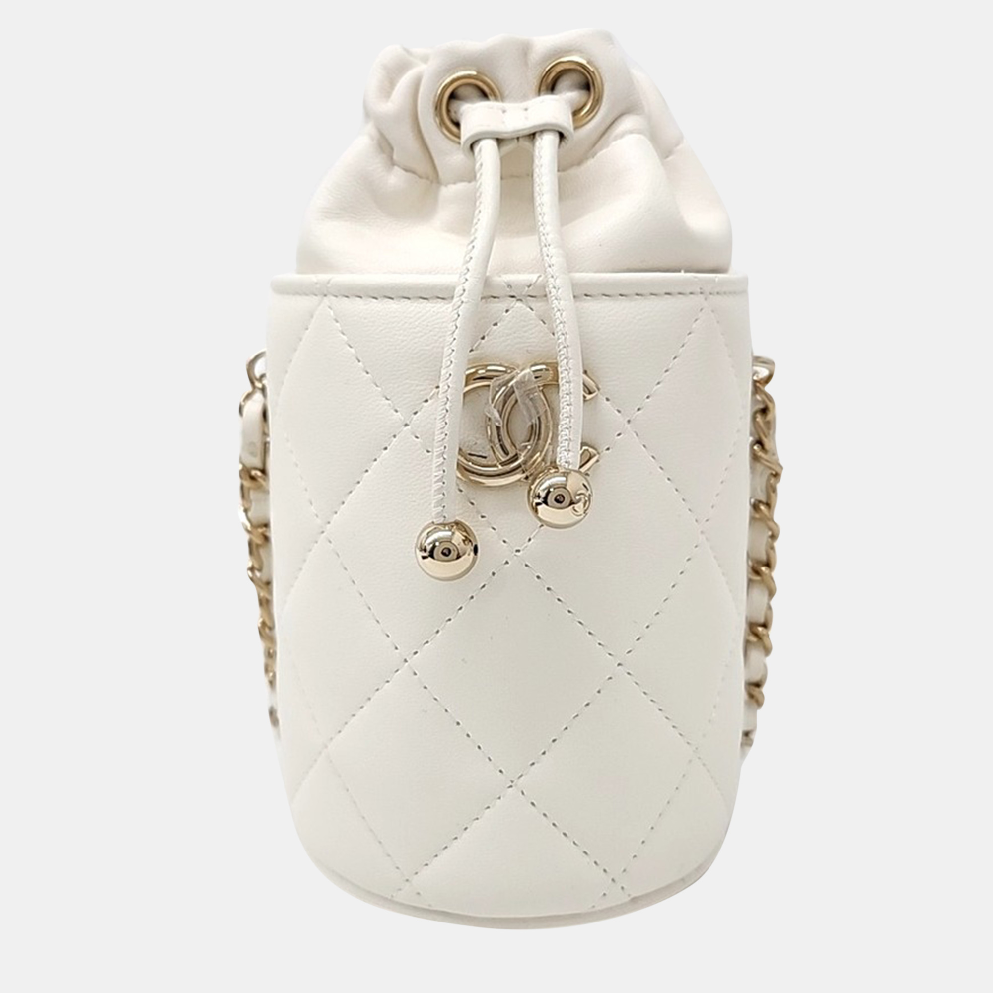 

Chanel mini chain Crossbody bag, White