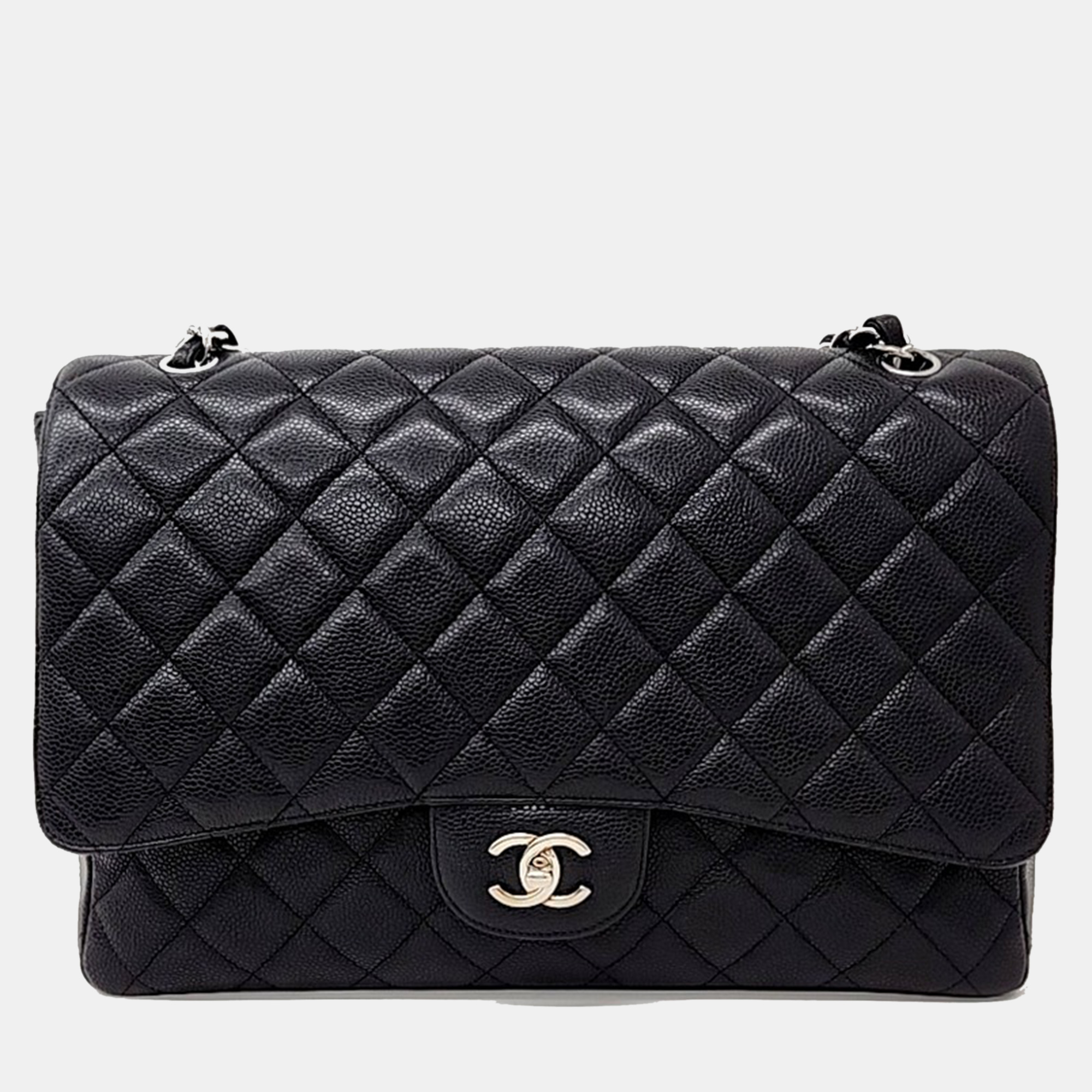 

Chanel Caviar Classic Maxi bag, Black