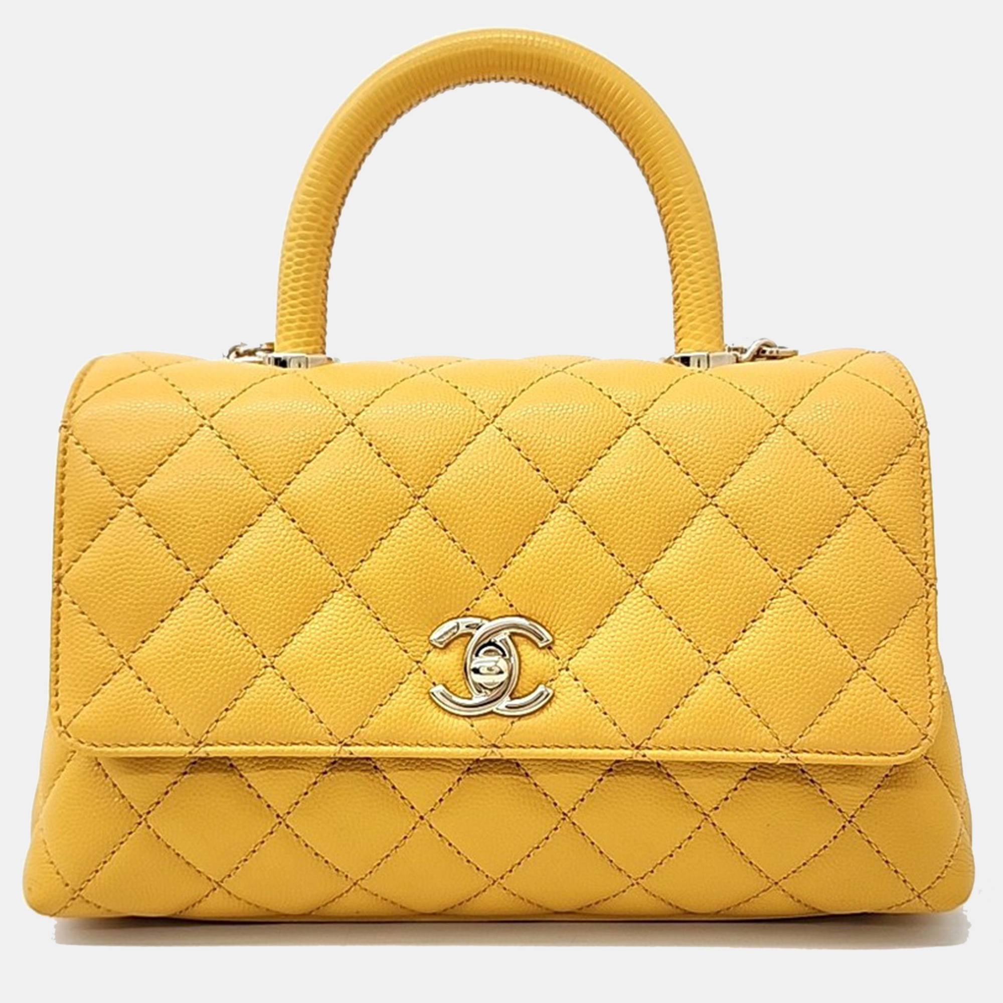 

Chanel Caviar Coco Handle 23 bag, Yellow