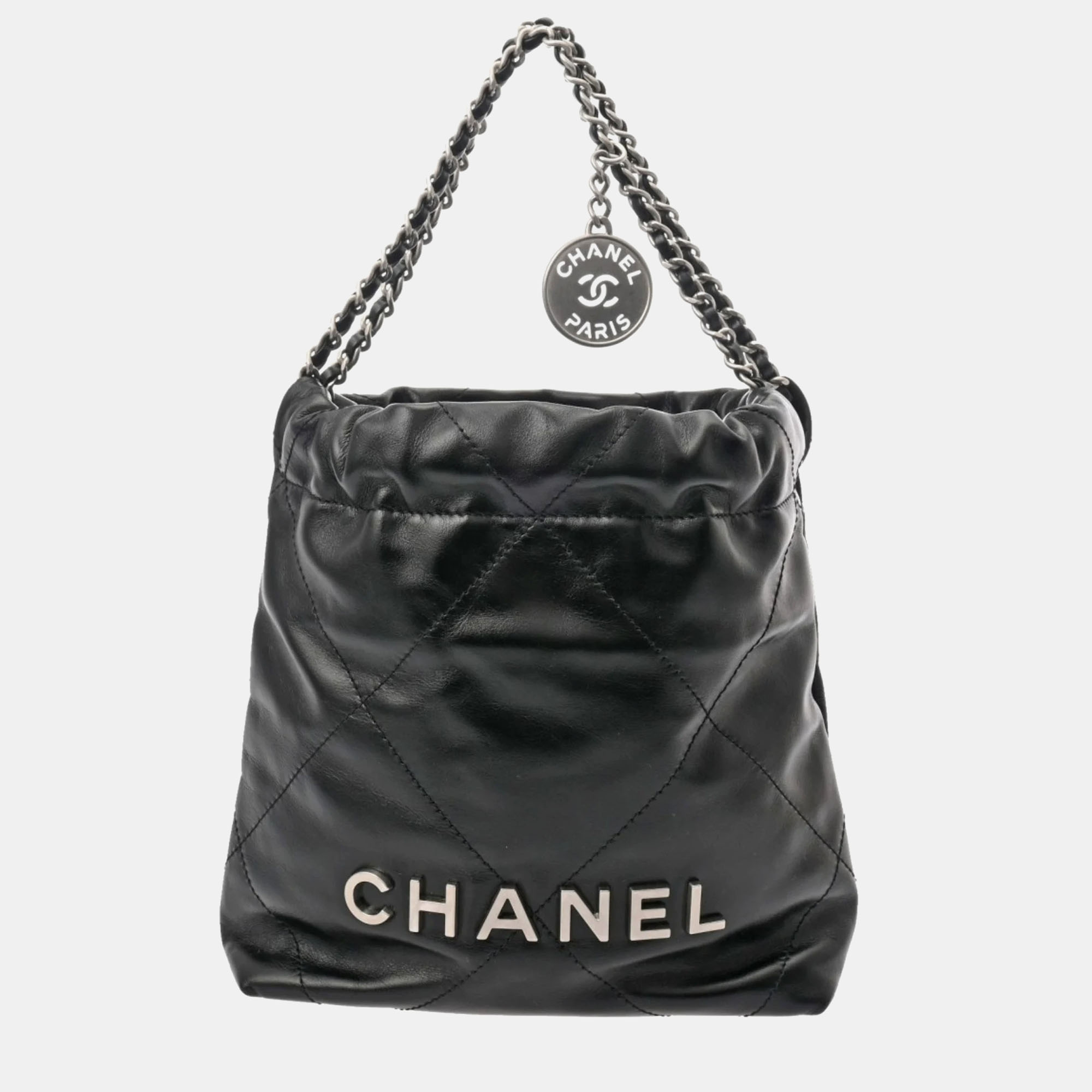 

Chanel Black Shiny Calfskin Chanel 22 Handbag