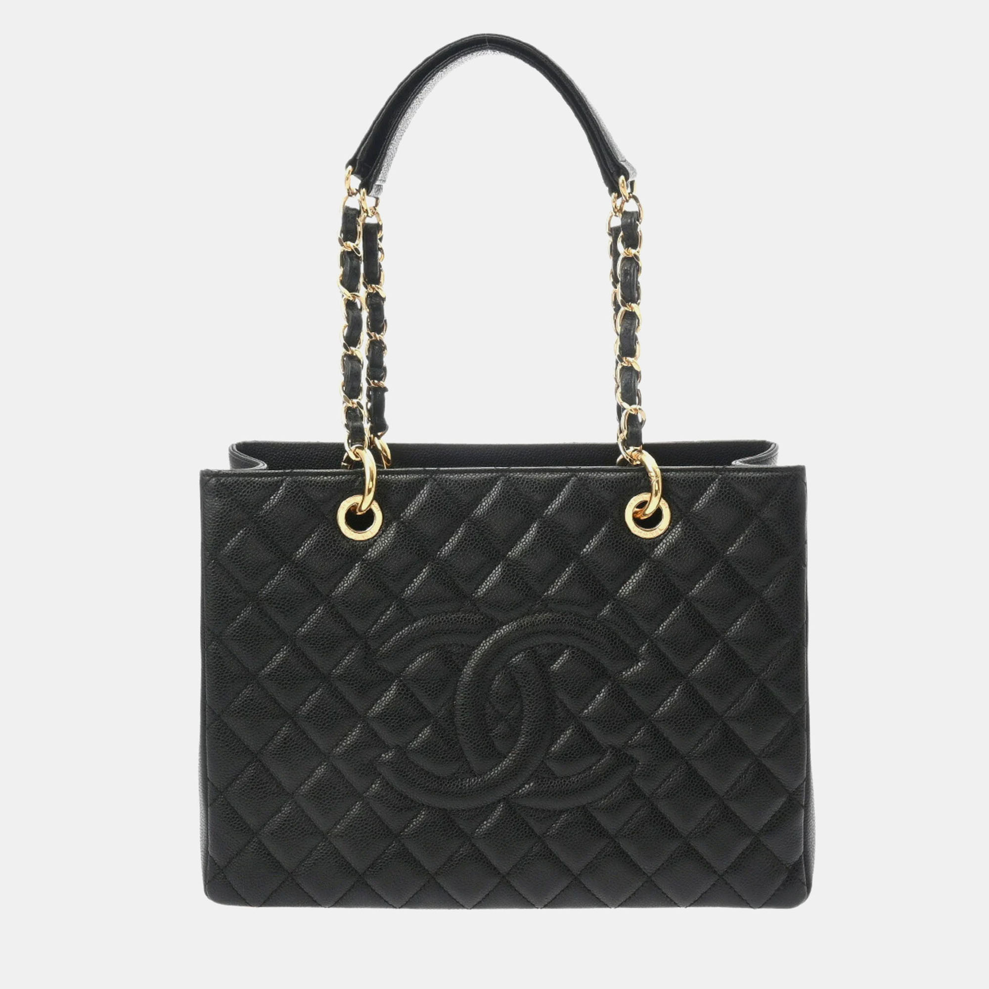 

Chanel Black Caviar Skin Matelasse GST Grand Tote Bag