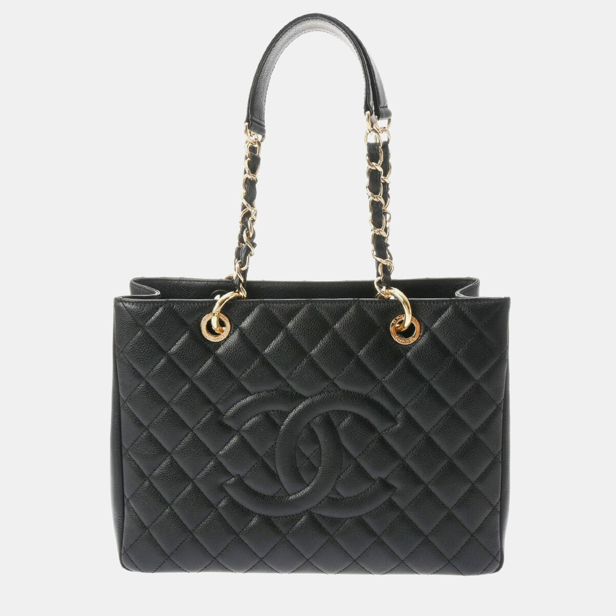 

Chanel Black Caviar Skin Matelasse GST Grand Tote Bag