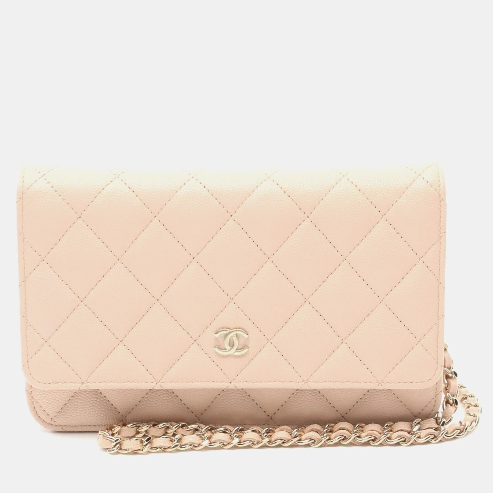 

Chanel Pink Caviar Skin (Grained Calf) Matelasse Shoulder Bag