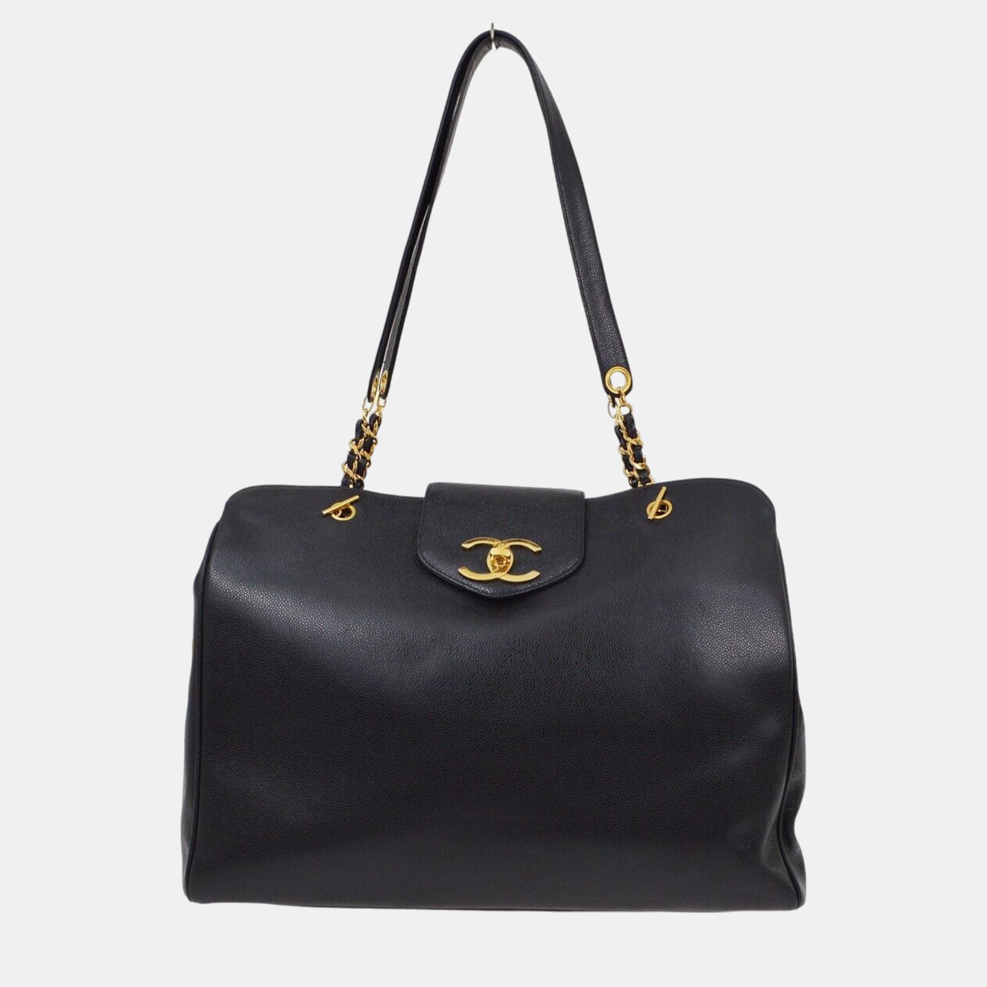 

Chanel Black Calfskin Supermodel Shoulder Bag