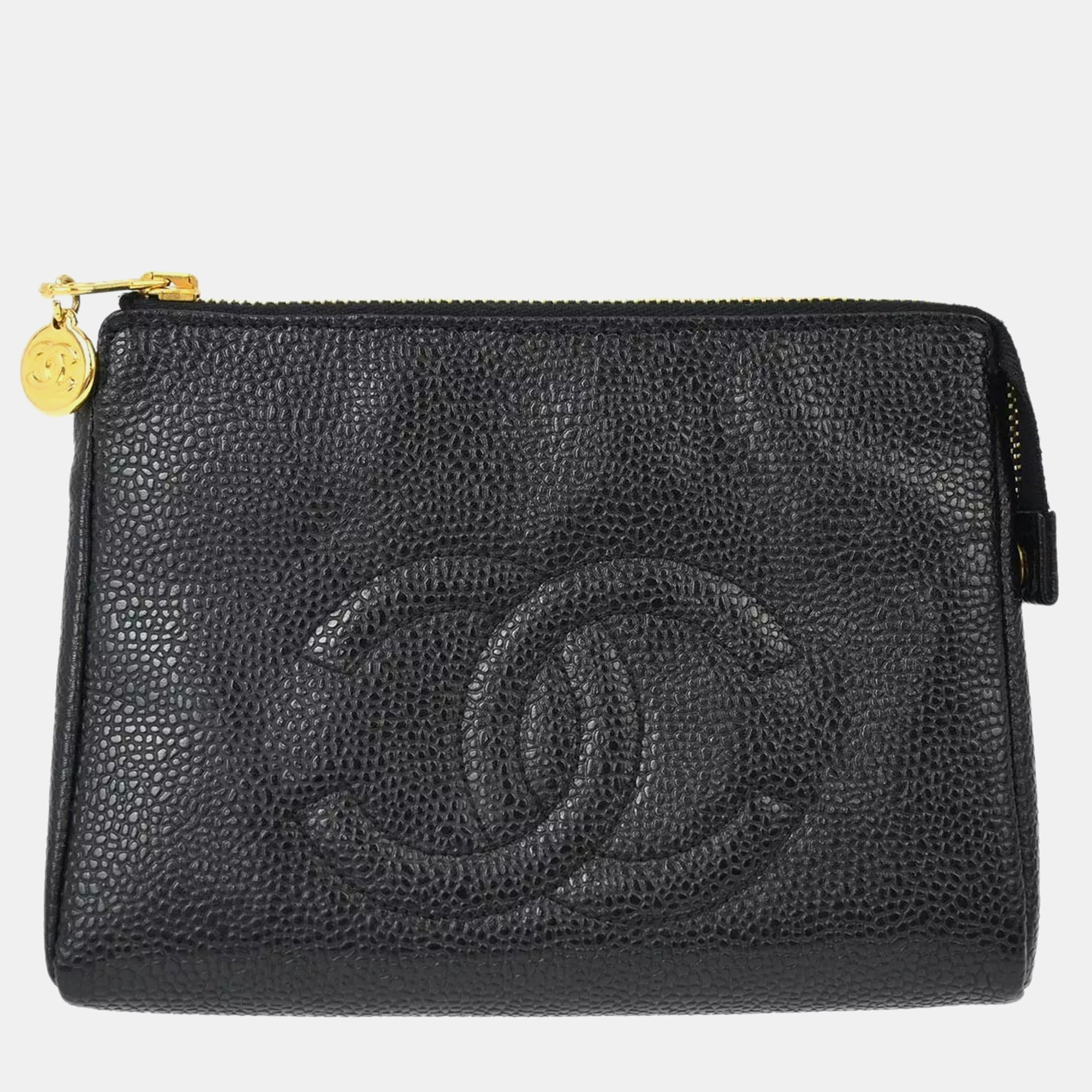 

Chanel Black Calfskin Cosmetic Pouch