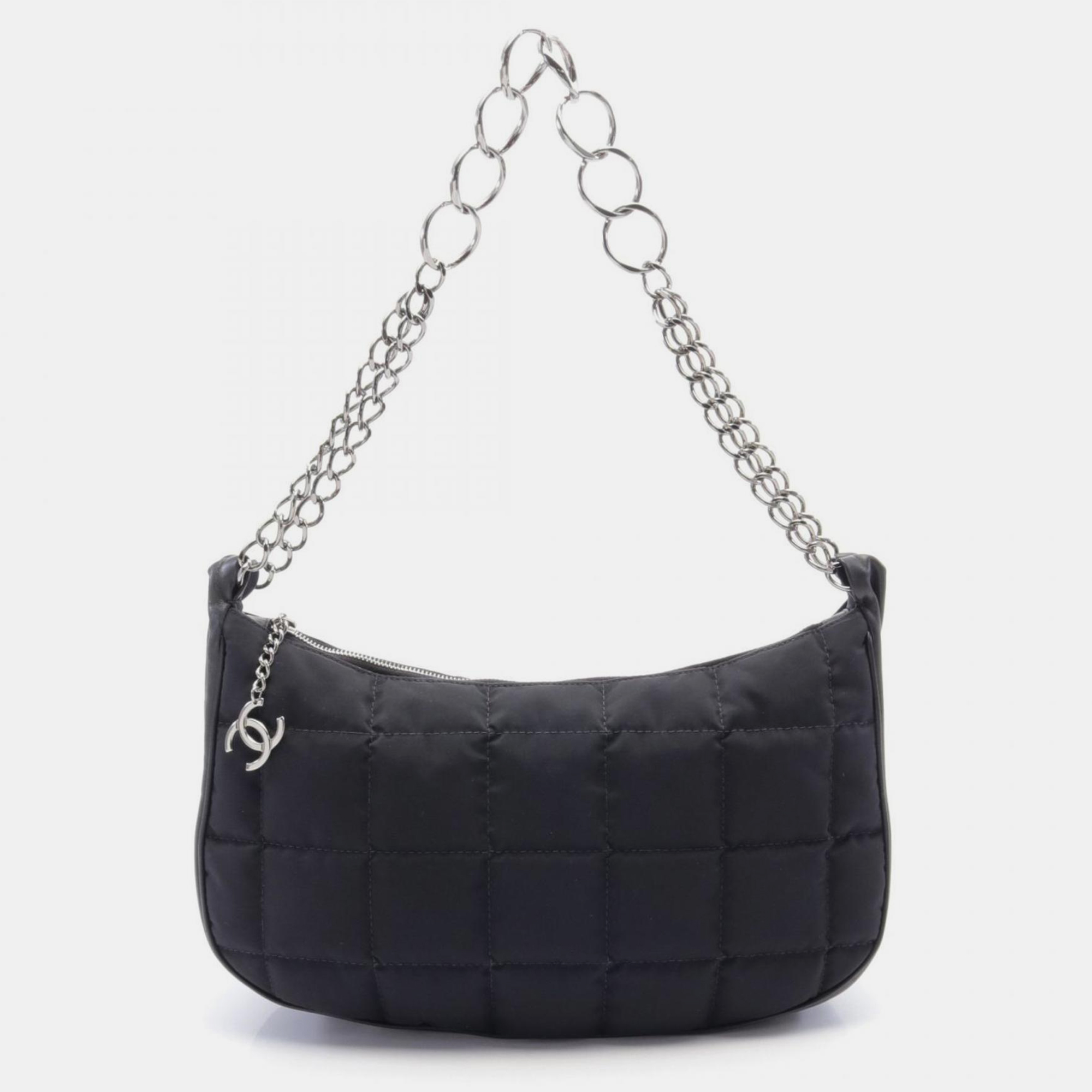 

Chanel Nylon Leather Black Chocolate Bar Shoulder Bag