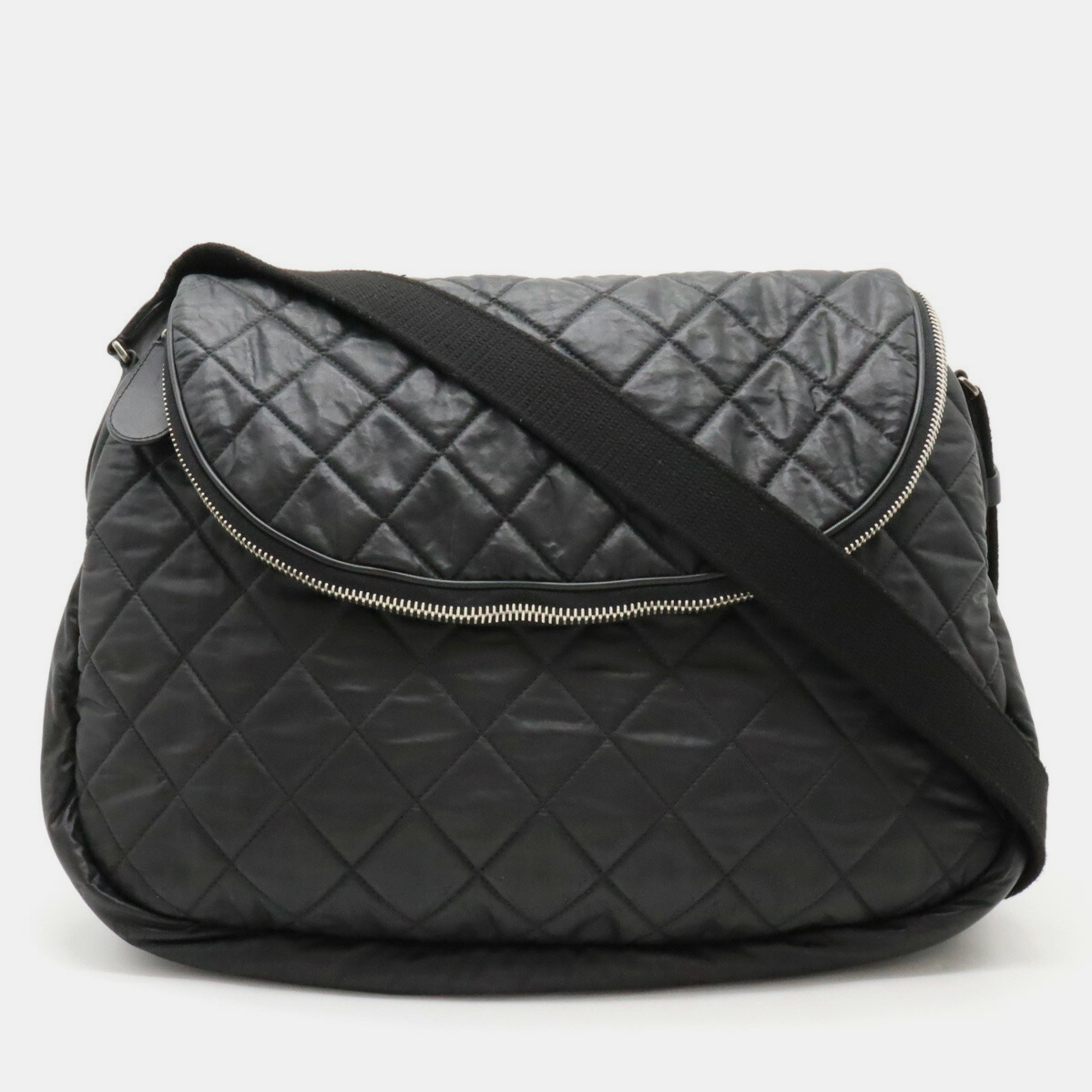 

Chanel Quilted Nylon Leather Black Coco Cocoon Shoulder Bag