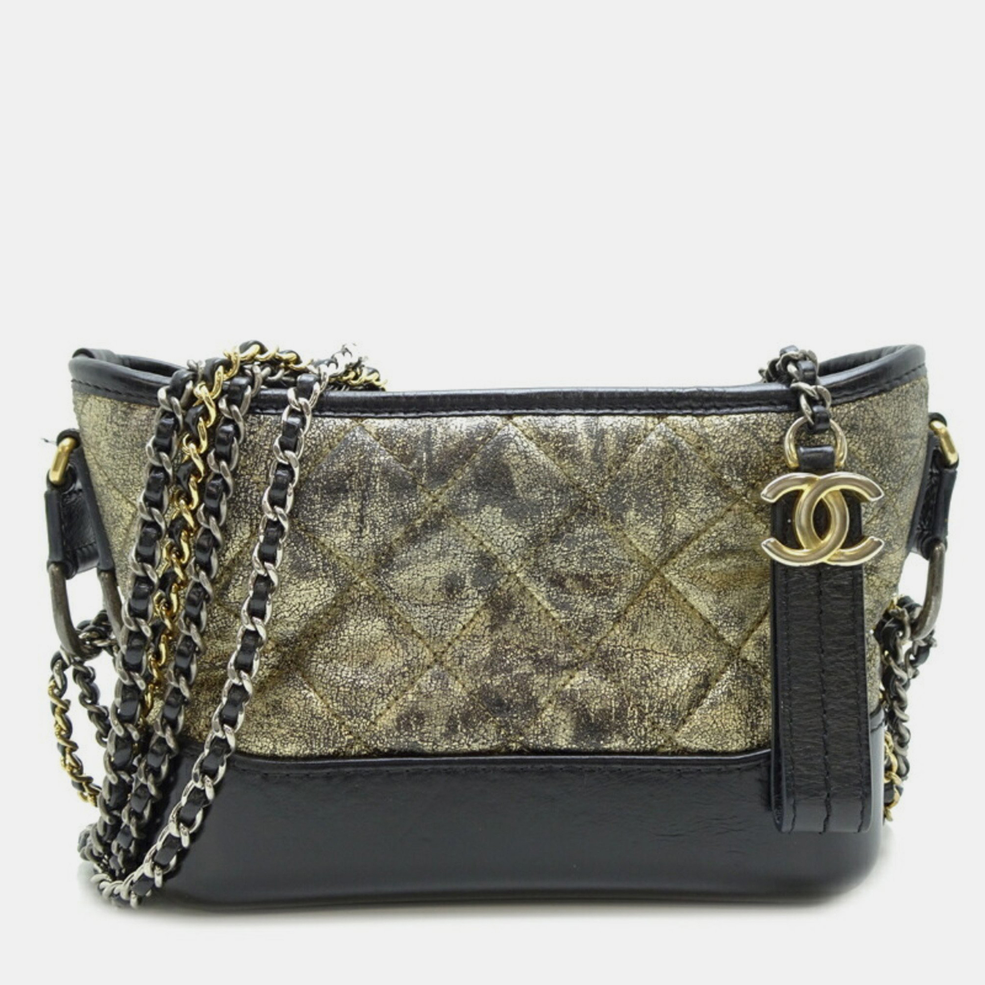 

Chanel Leather Black Gabrielle de Chain Shoulder Bag