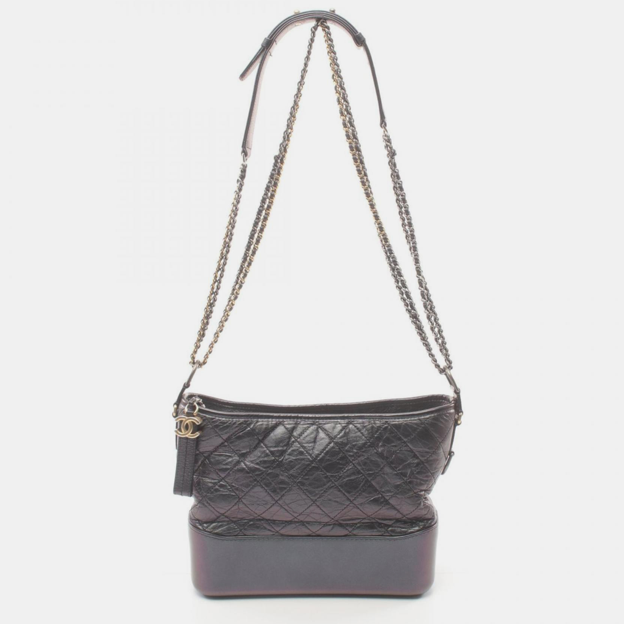 

Chanel Leather Purple Gabrielle de Chanel Large Hobo Shoulder Bag