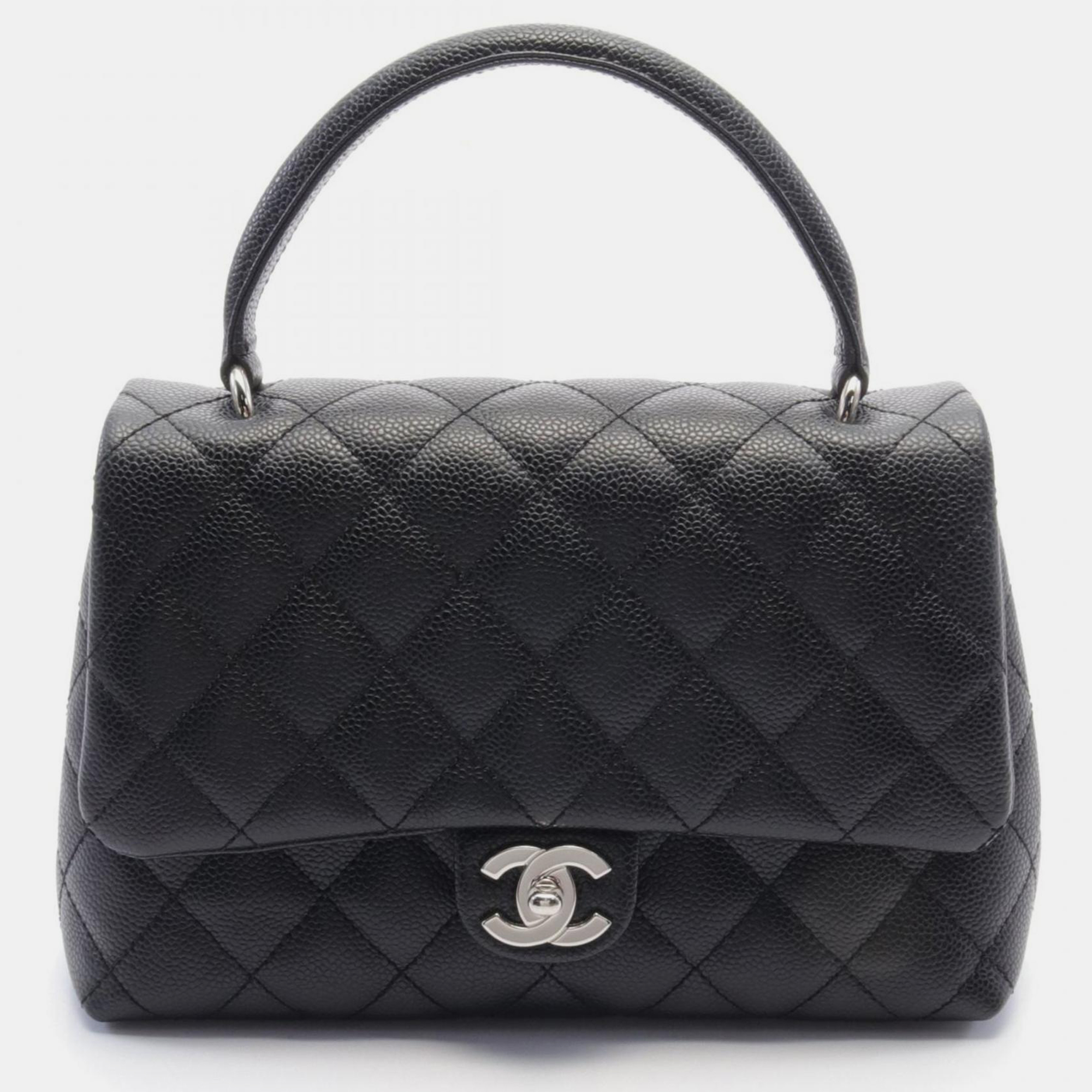 

Chanel Caviar Skin (Grained Calf) Black Matelasse Handbag