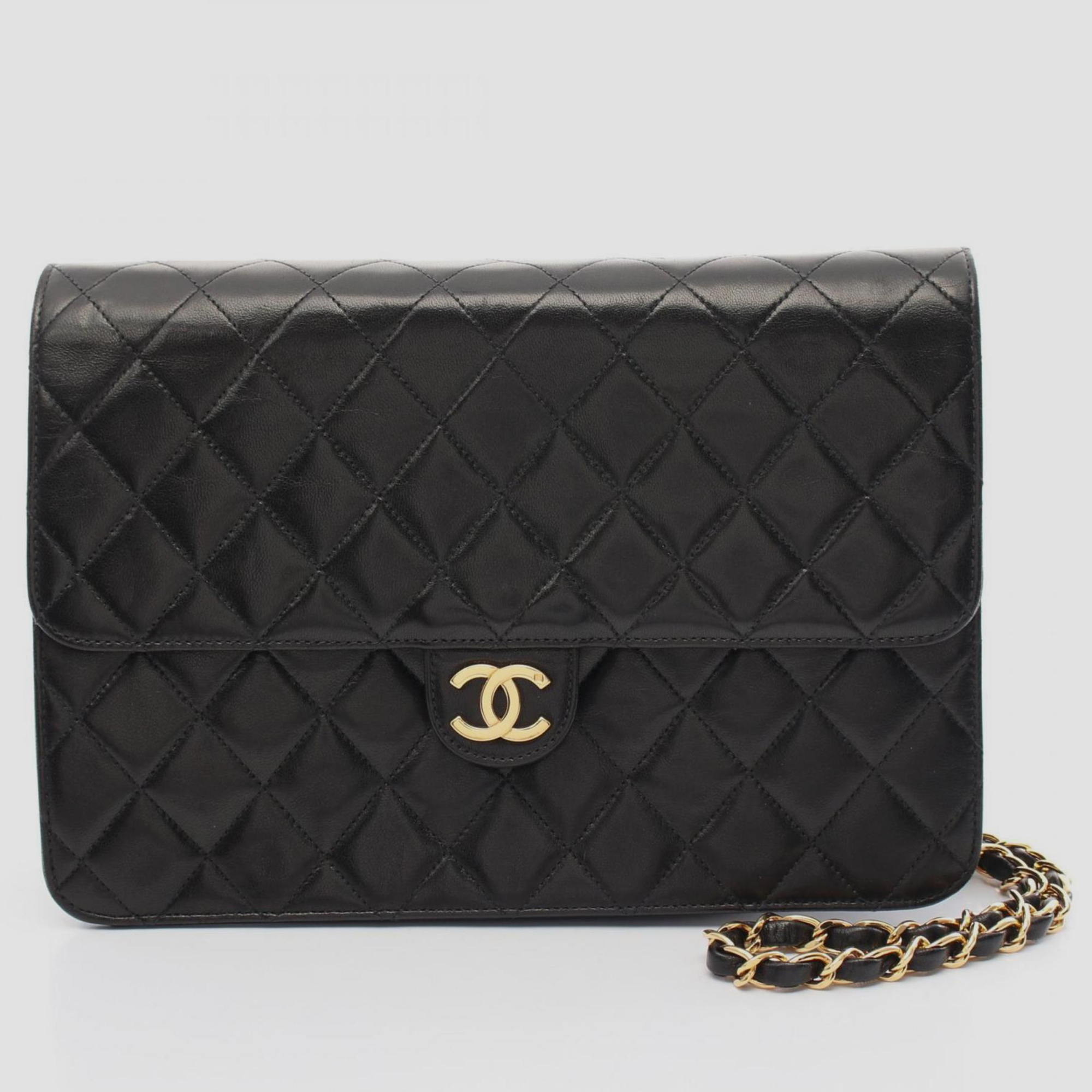 

Chanel Lambskin Black Matelasse Shoulder Bag