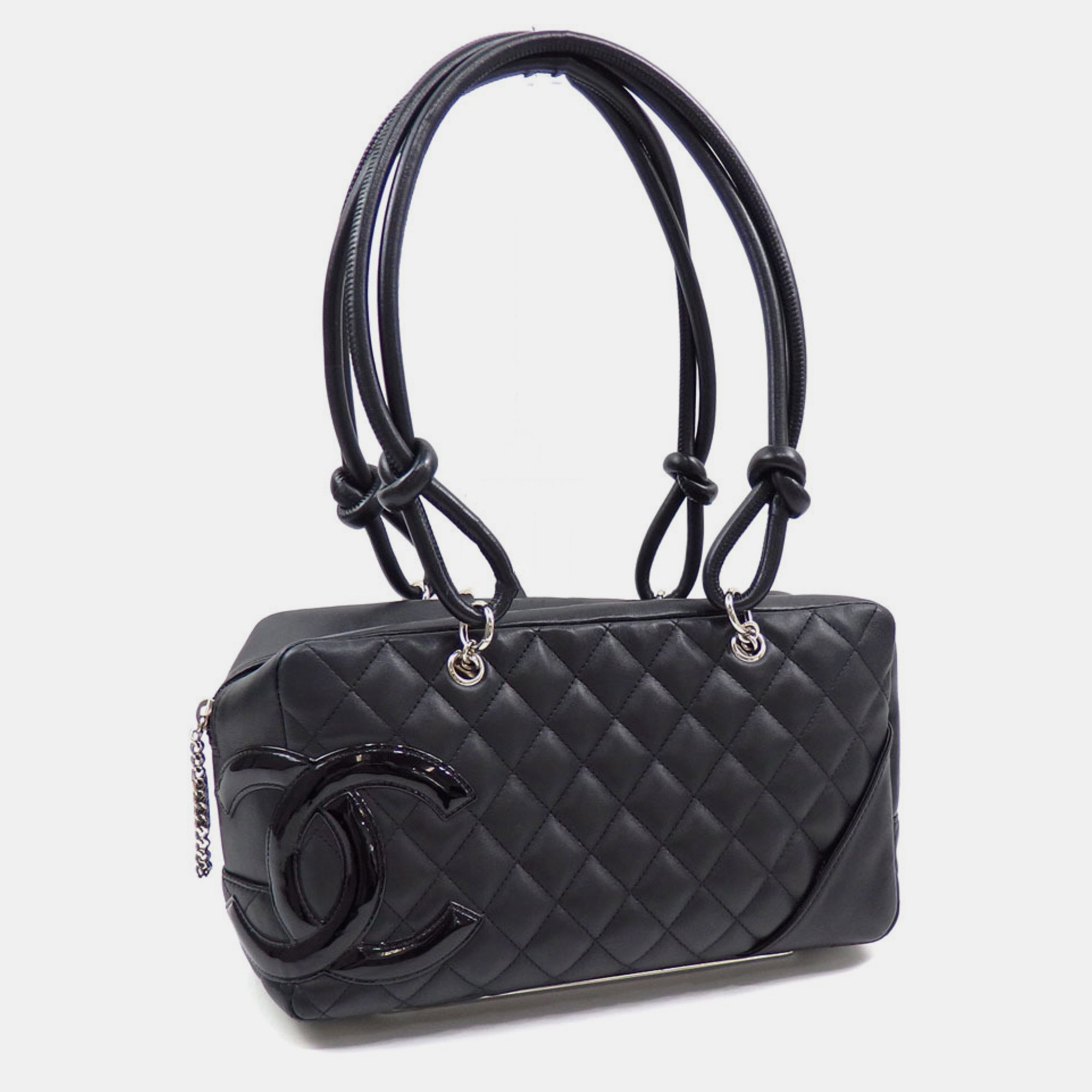 

Chanel Black Lambskin Cambon Line Bowling Shoulder Bag