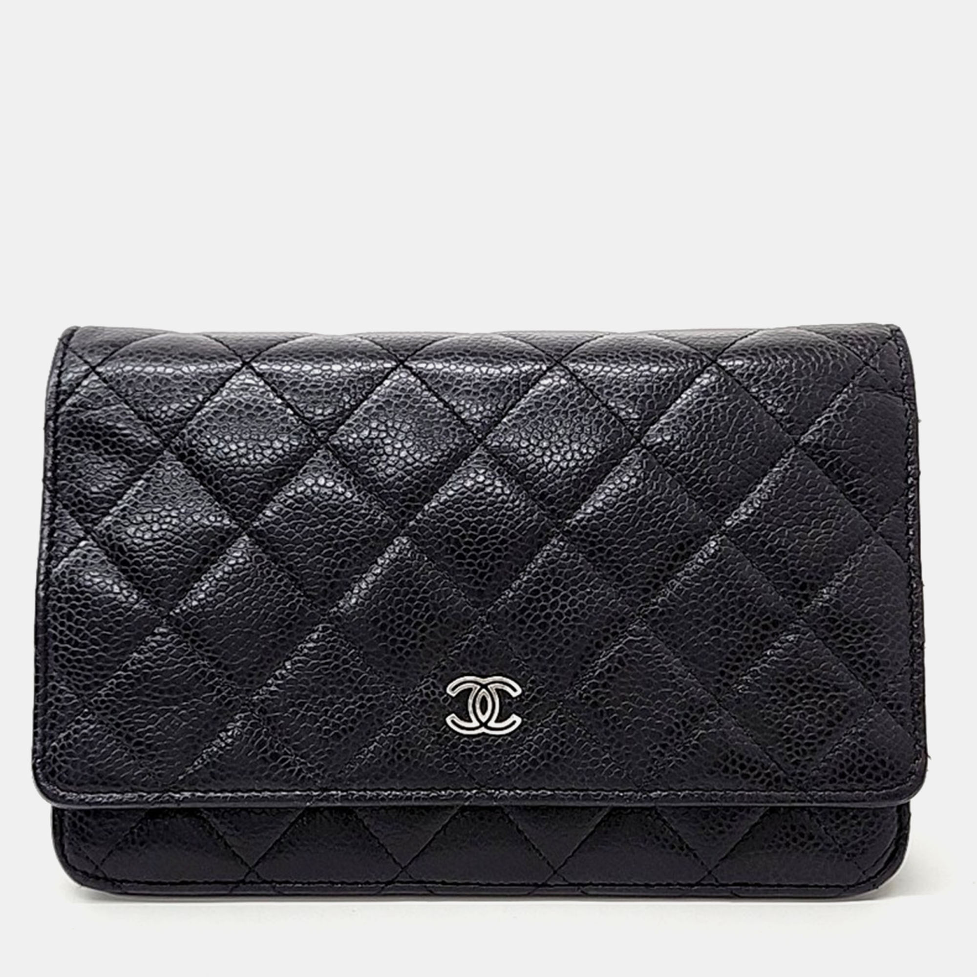 

Chanel Caviar WOC Mini Crossbody Bag, Black