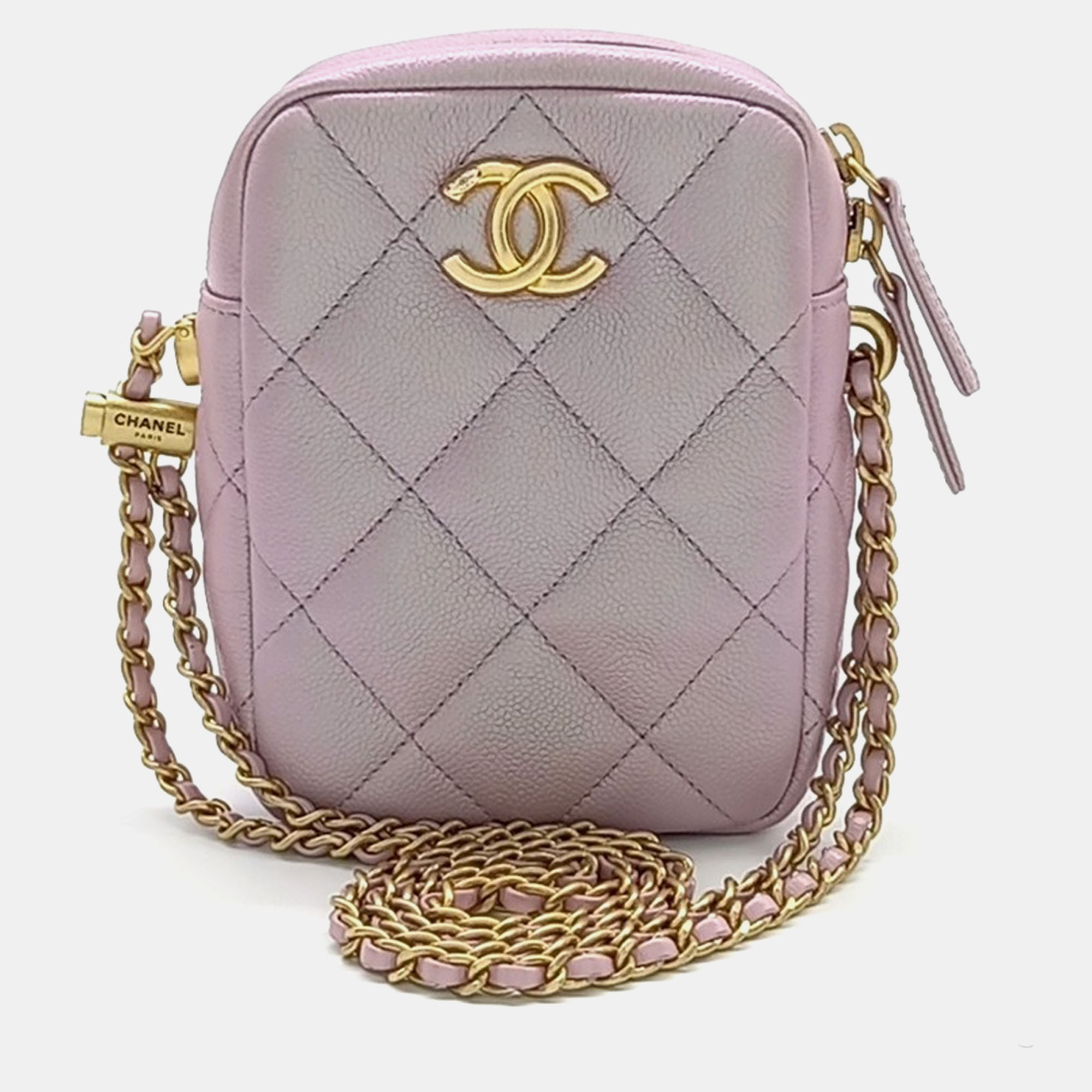 

Chanel Caviar My Perfect Mini Camera Bag, Purple