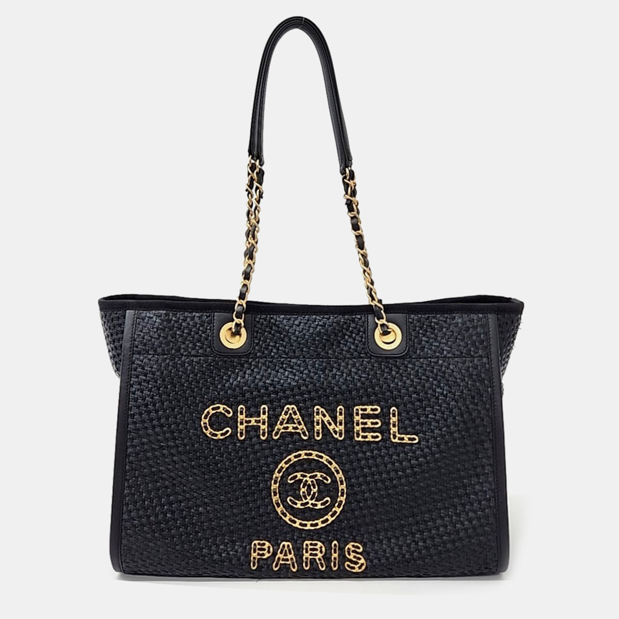 

Chanel Deauville Shoulder Bag, Black