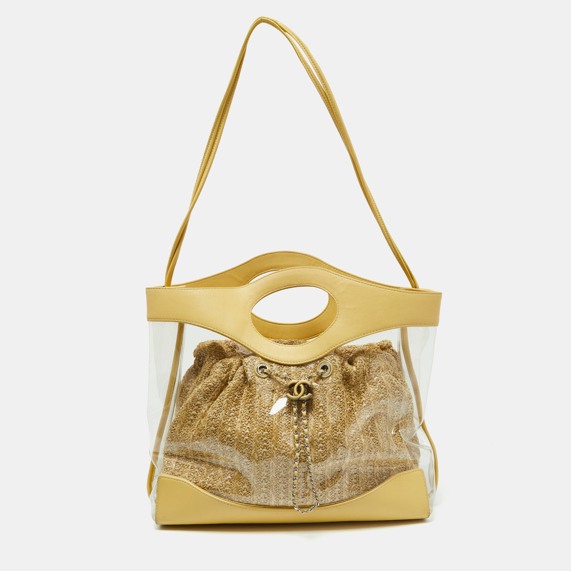 

Chanel Yellow/Transparent PVC and Leather 31 Shopping Bag