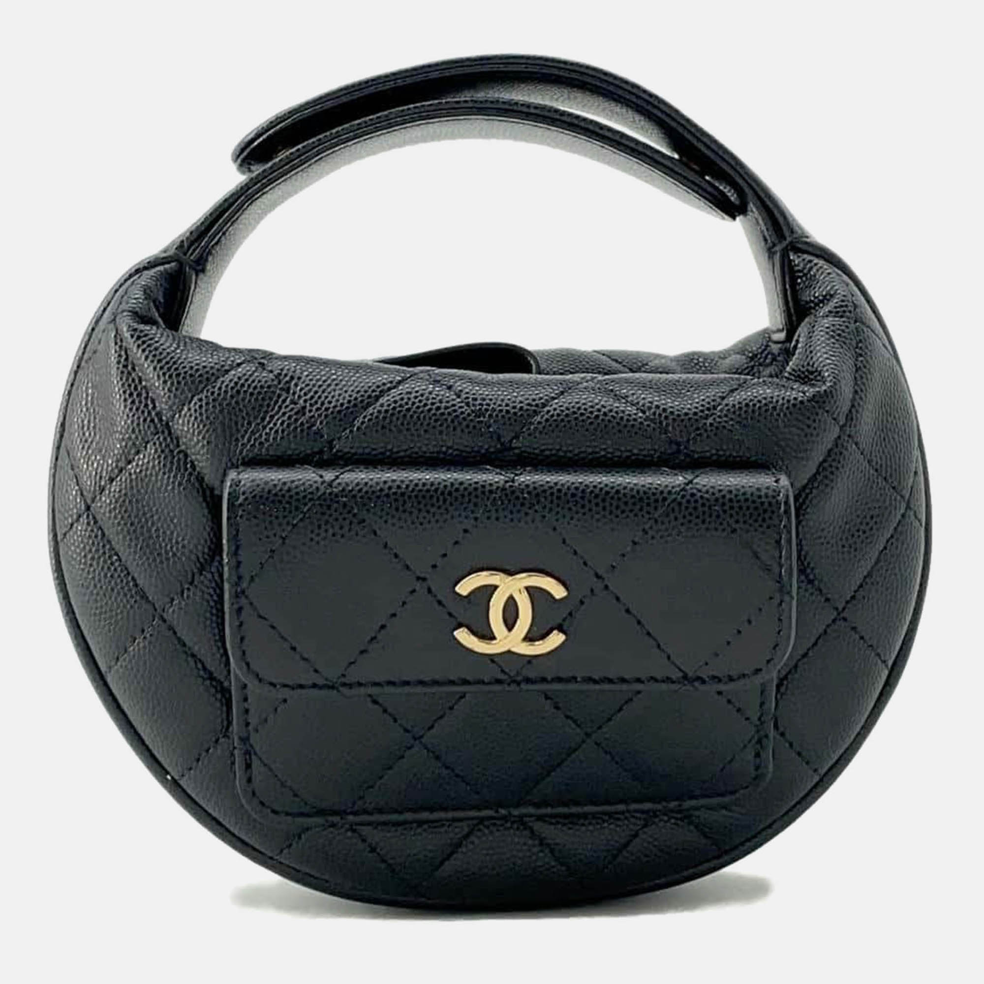 

Chanel Black Caviar Leather Mini Handbag