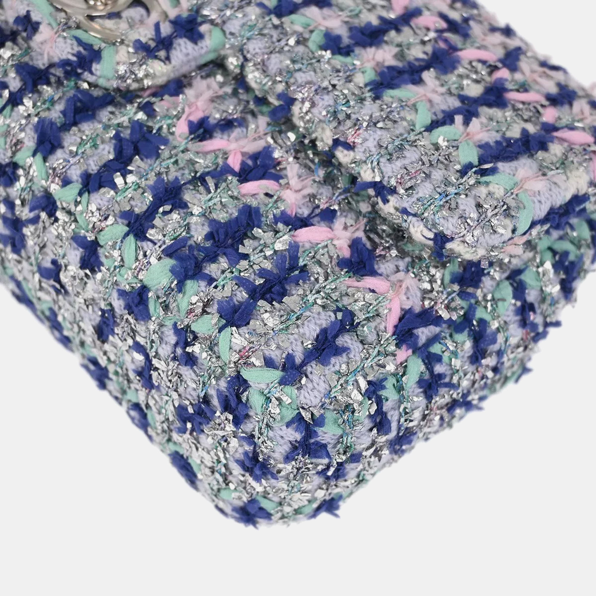 Chanel Multicolor Tweed Classic Single Flap Shoulder Bag 