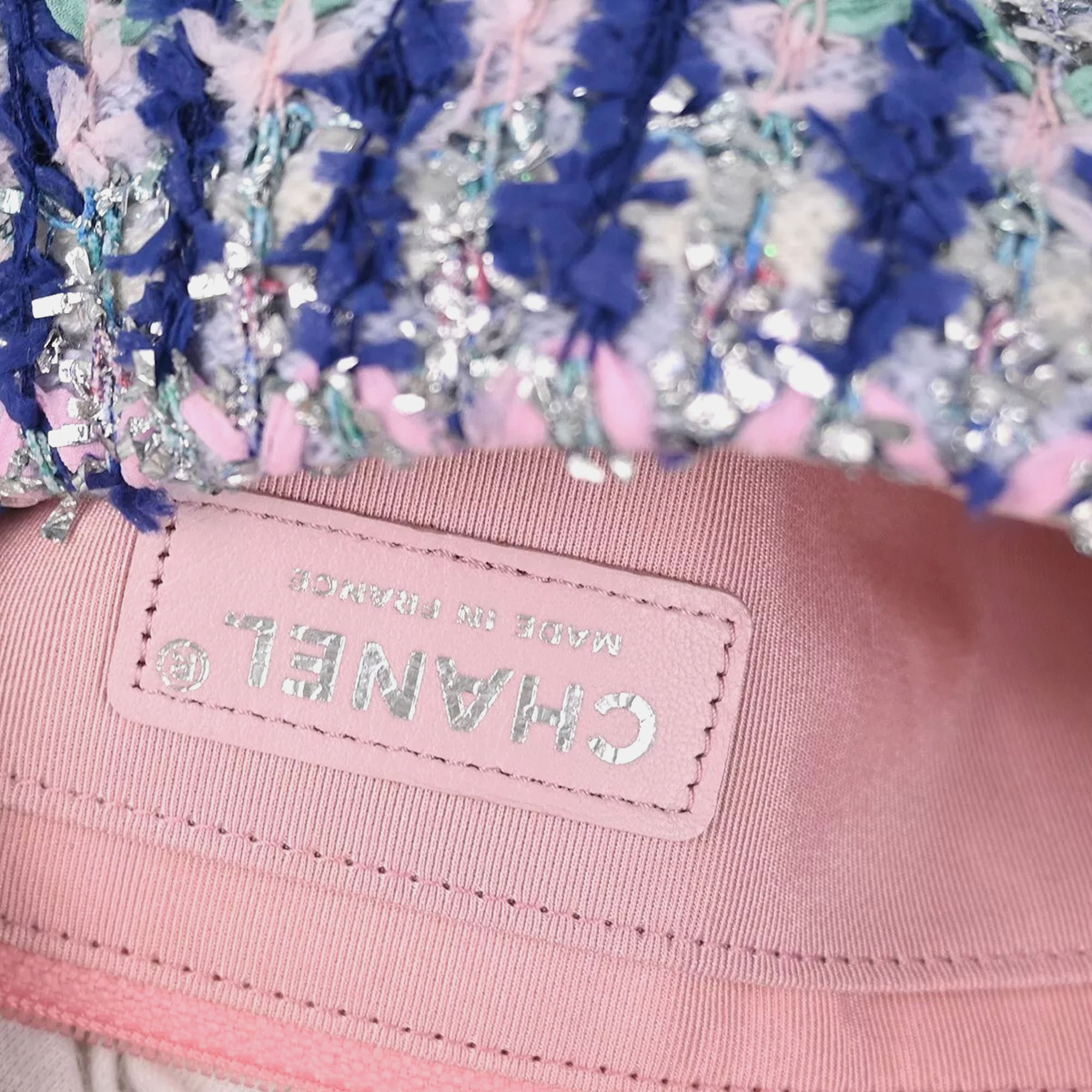 Chanel Multicolor Tweed Classic Single Flap Shoulder Bag 