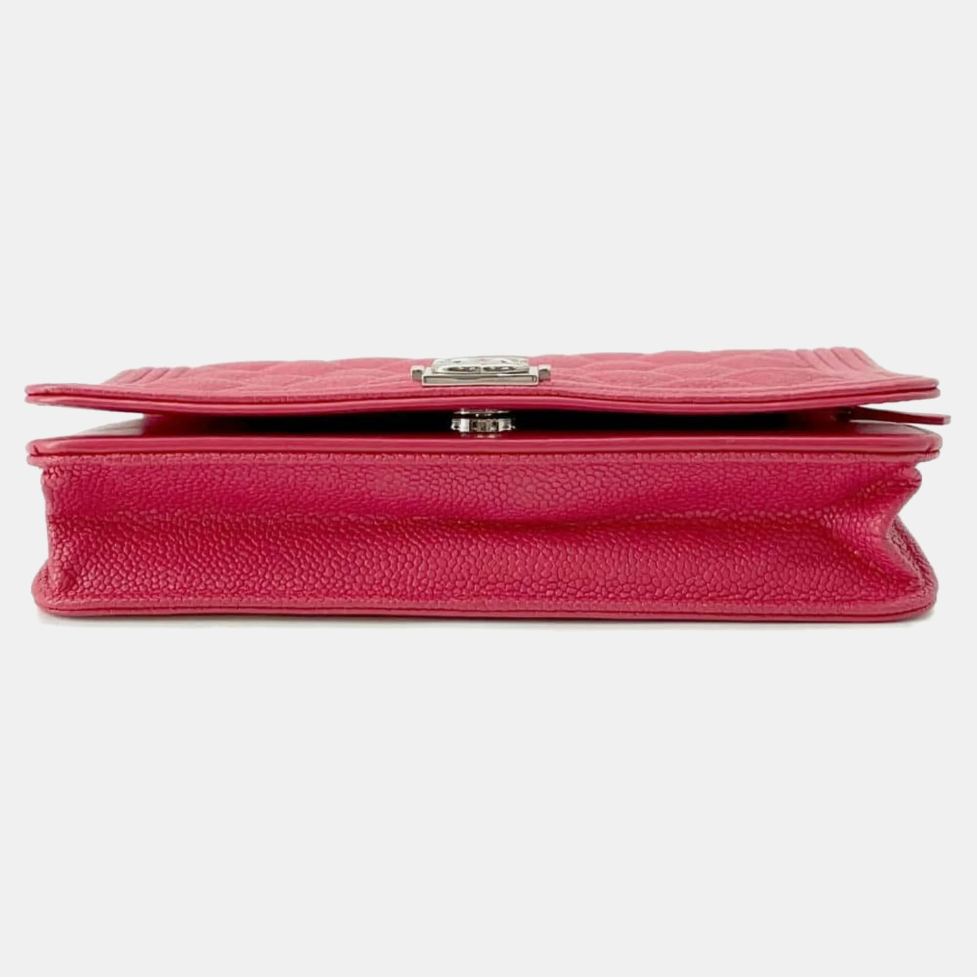 Chanel Boy Matelasse Coco Mark Chain Wallet Bag 