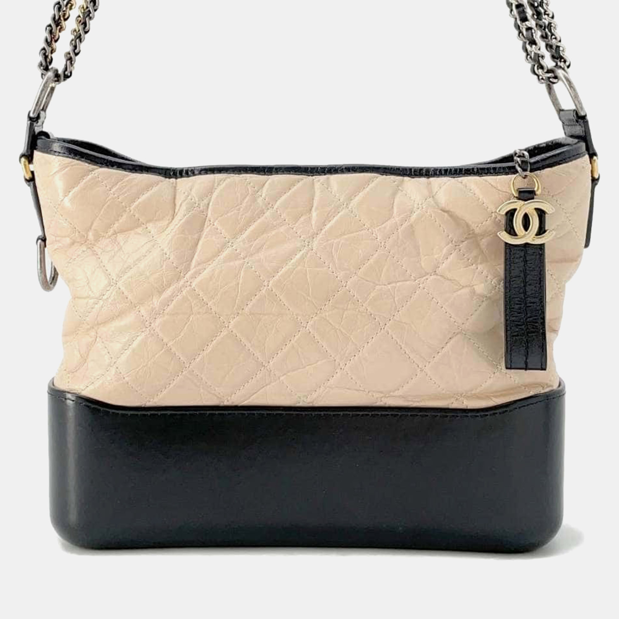 

Chanel Beige/Black Calf Leather Gabriel De Chanel Hobo bag