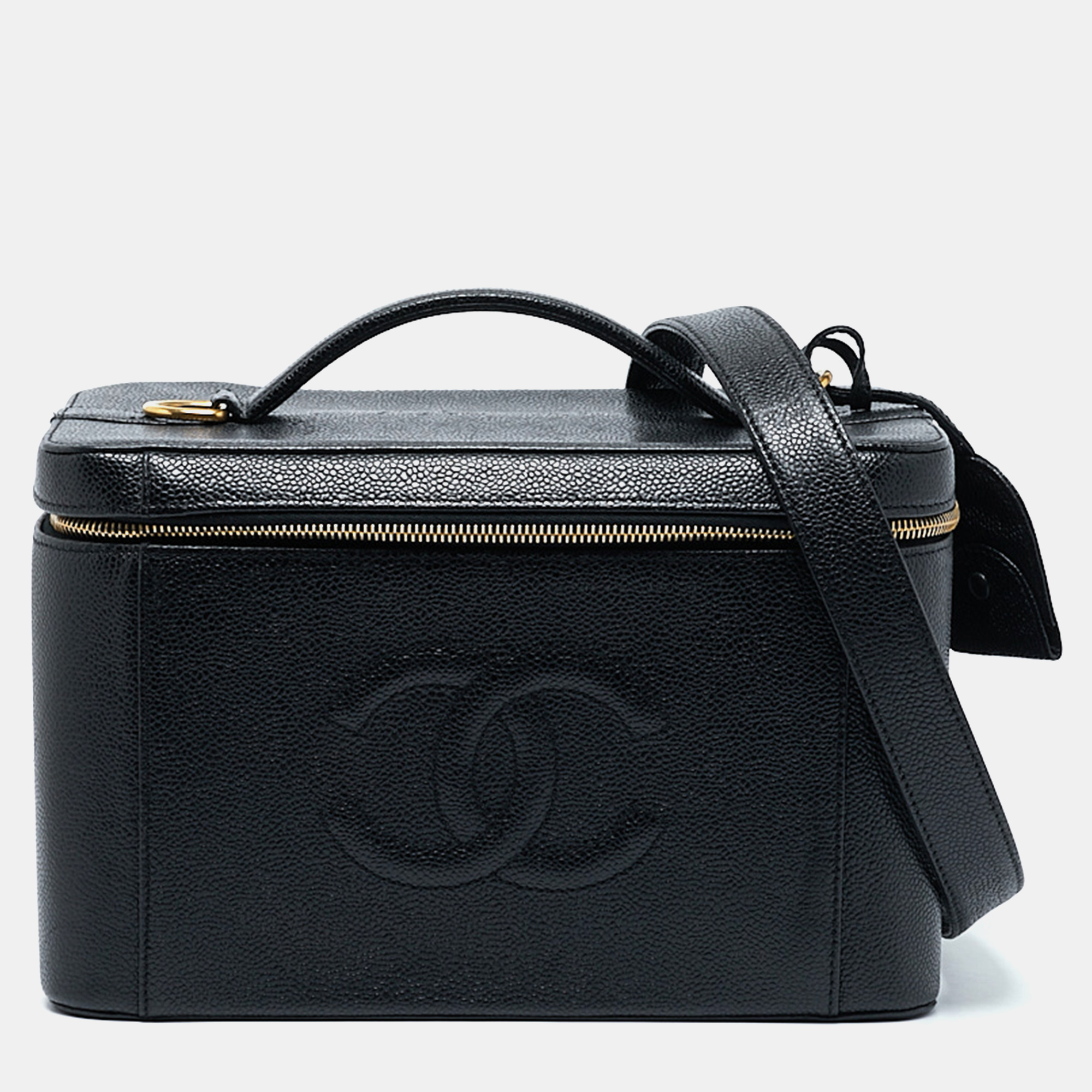 

Chanel Black Caviar Leather CC Vanity Case