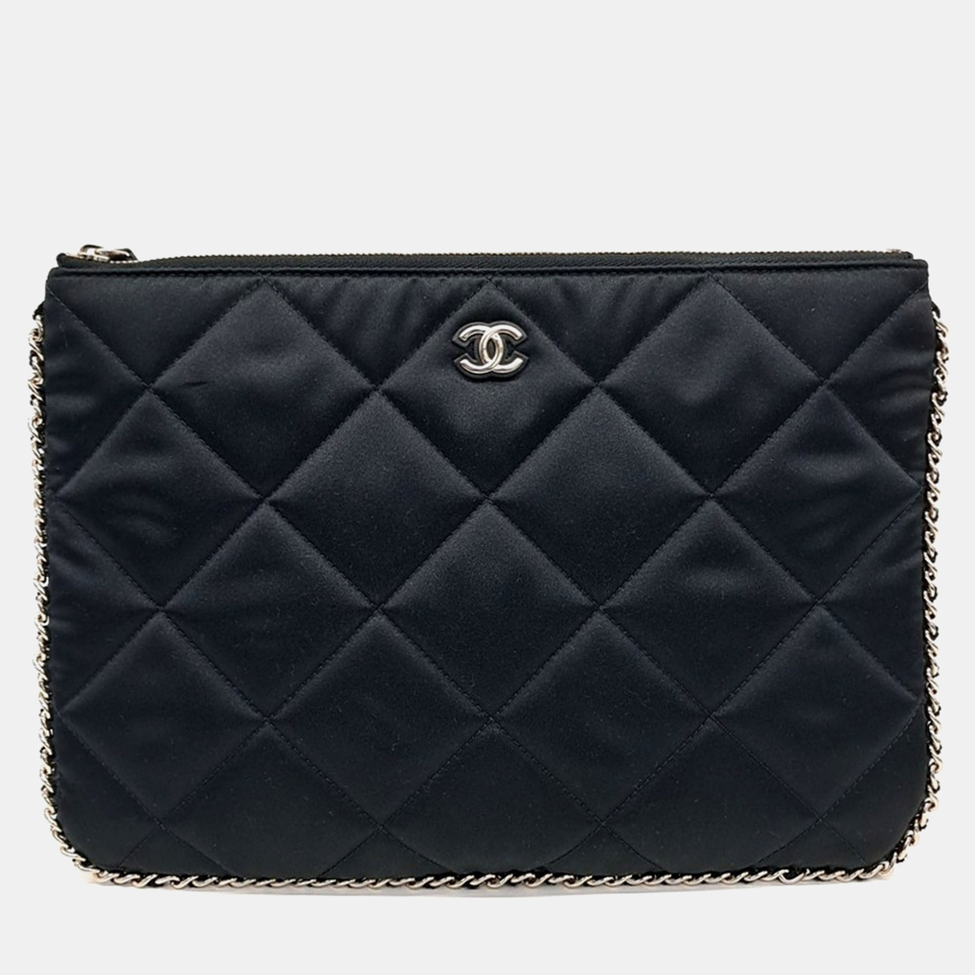 

Chanel Black Fabric clutch