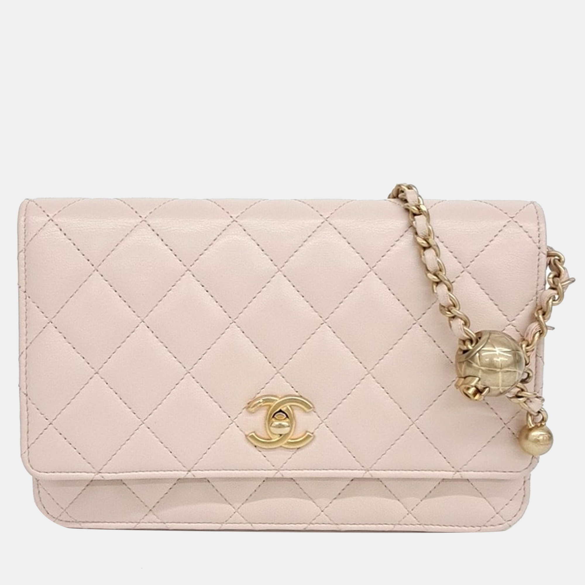 

Chanel Golden Ball WOC Mini Crossbody Bag, Pink