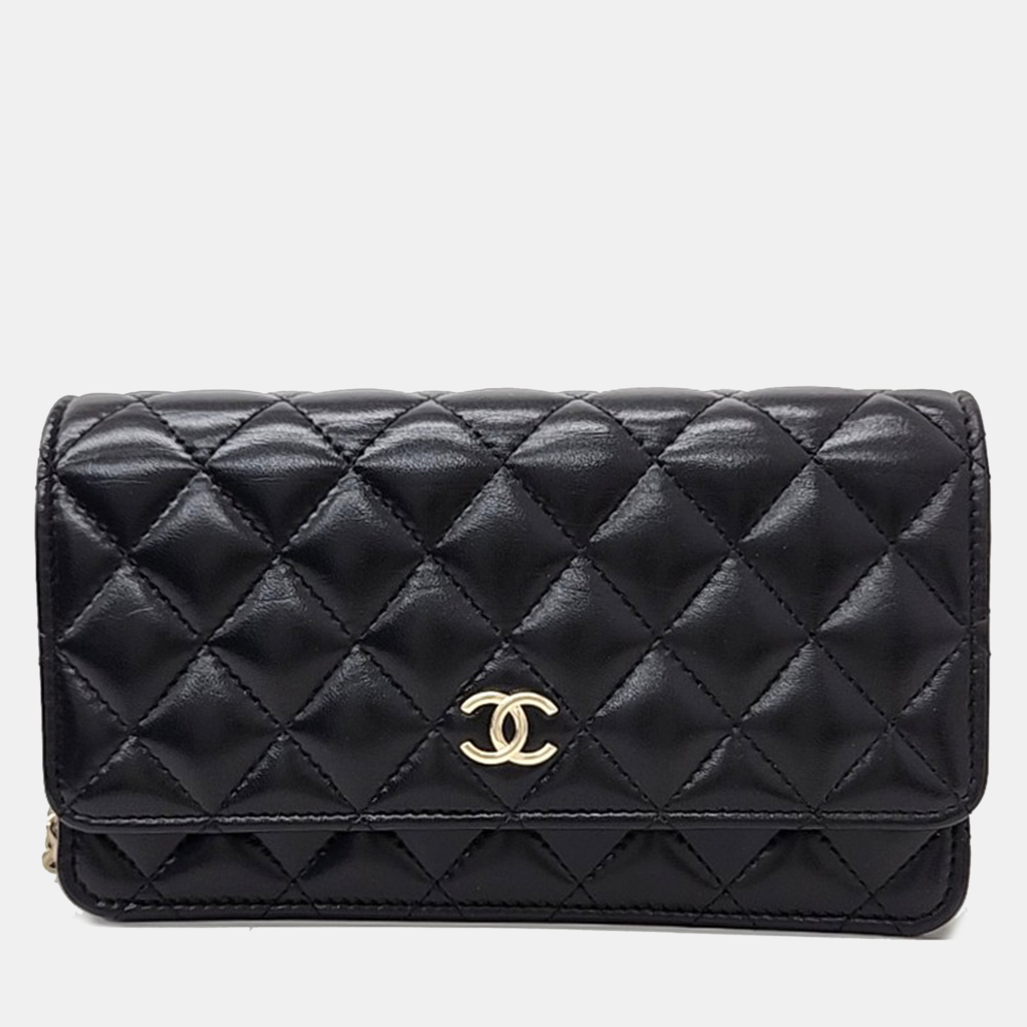 

Chanel Lambskin WOC Mini Crossbody Bag, Black
