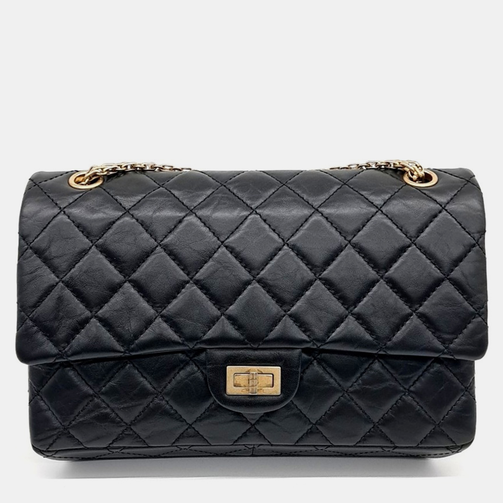 

Chanel Vintage 2.55 Bag 28, Black