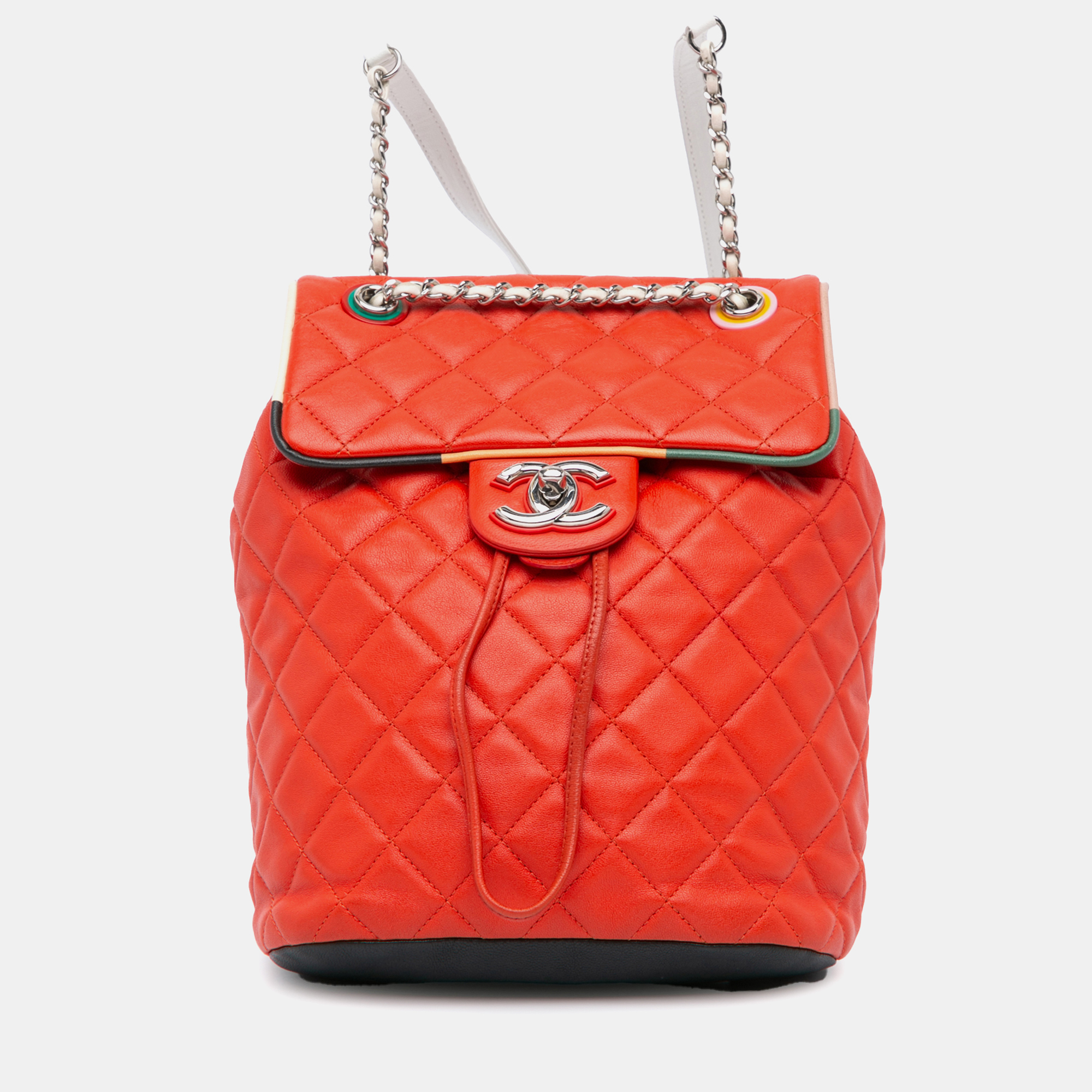 

Chanel Small Lambskin Cuba Color Urban Spirit Backpack, Red